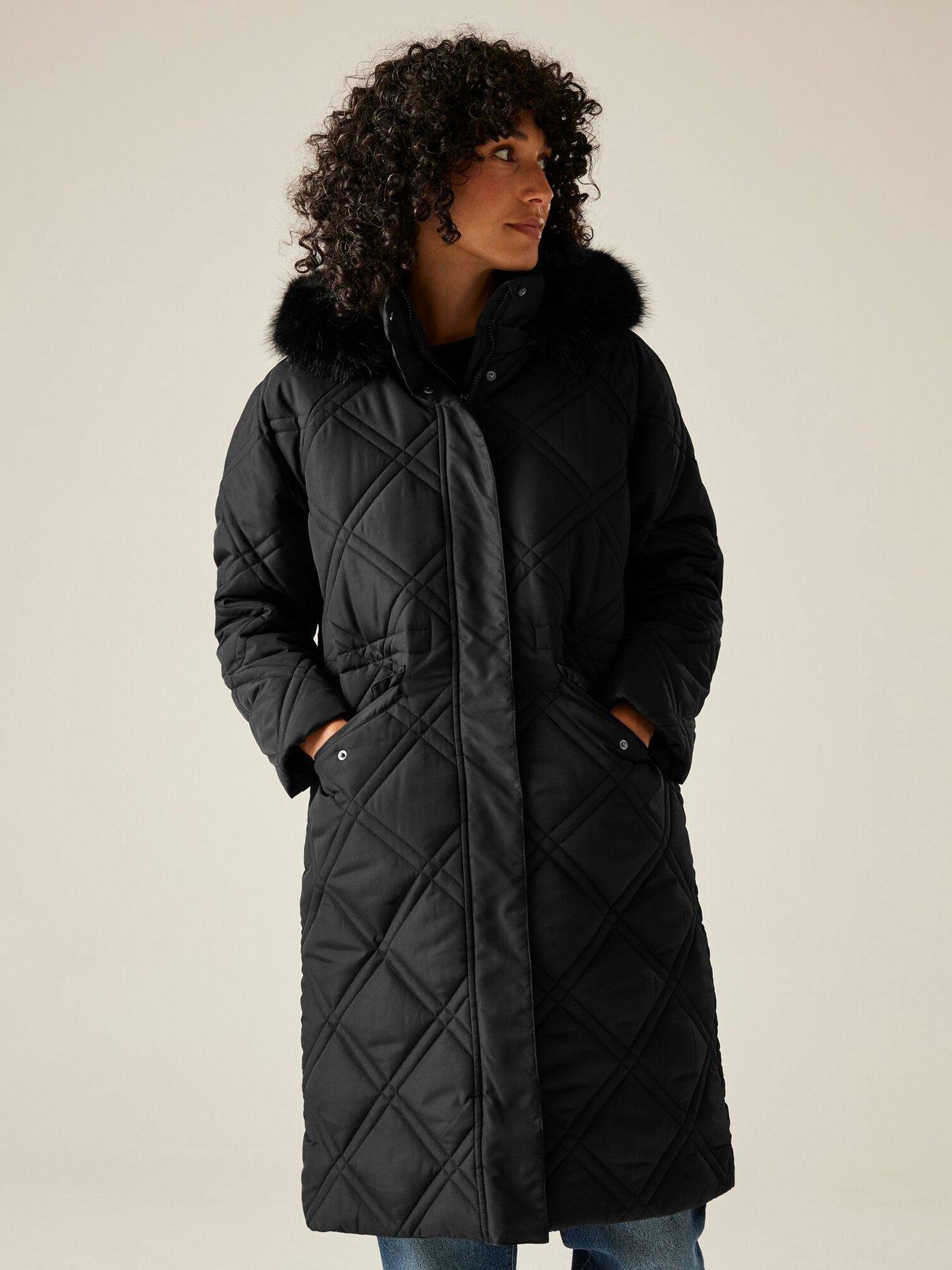 Regatta Womens Freyla Padded Jacket, Black, Size 18, Women