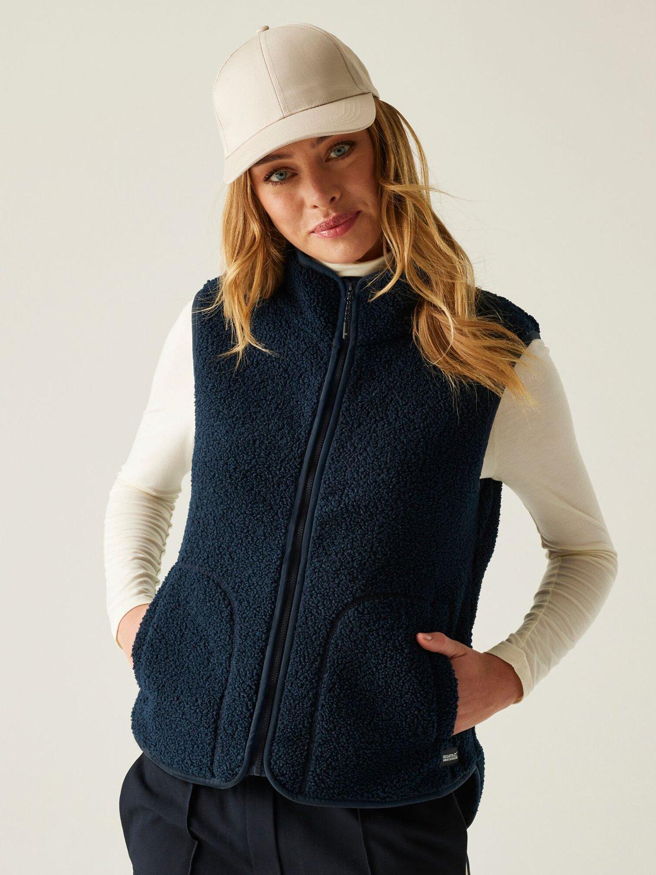 undefined Womens Frankie Borg Gilet - Navy