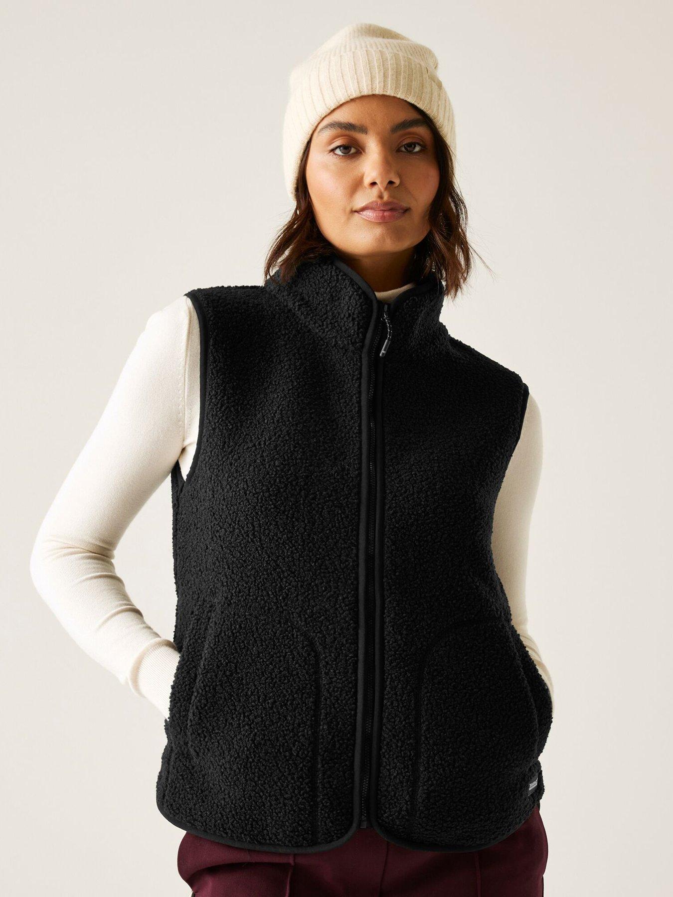 undefined Womens Frankie Borg Gilet - Black