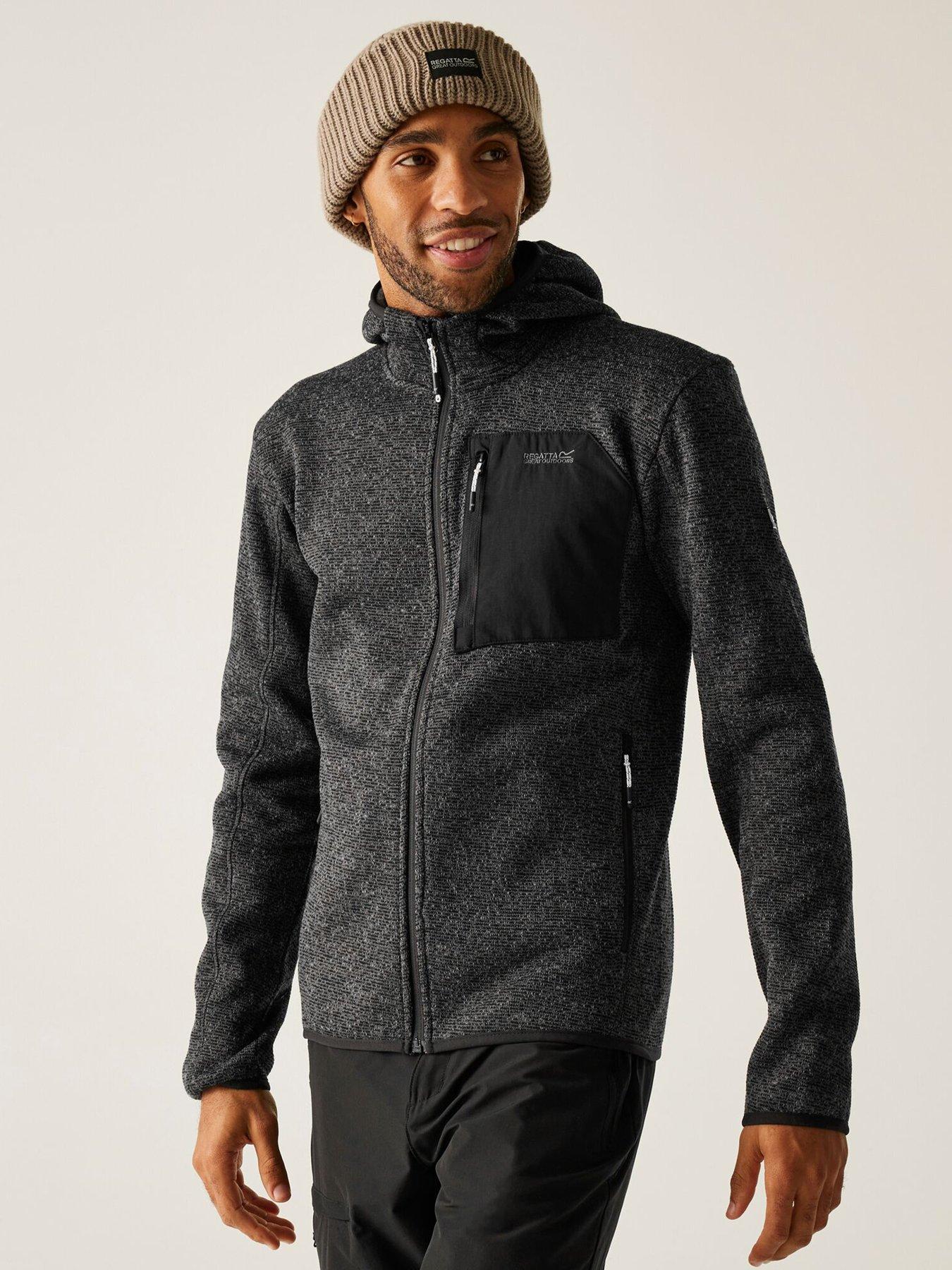 undefined Mens Mens Newhill Hooded Fleece - Grey