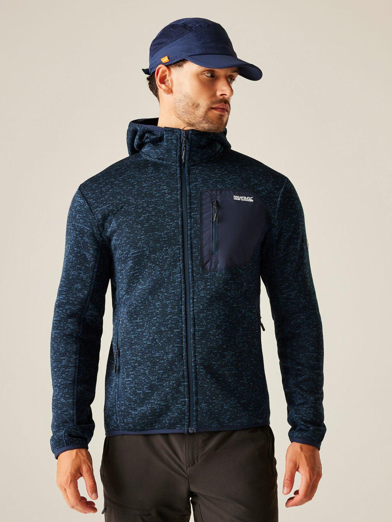 Regatta Mens Mens Newhill Hooded Fleece - Blue
