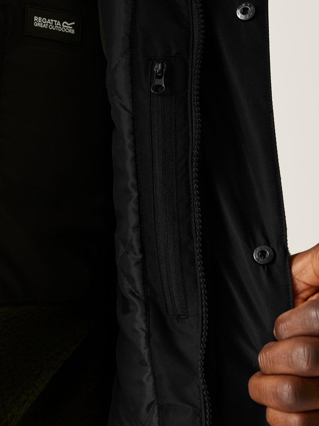 Image 4 of 6 of Regatta Mens Savon Waterproof Insulated Jacket - Black