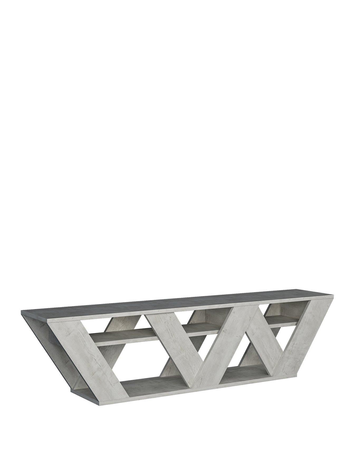 Image 2 of 5 of Decortie Ralla Tv Stand - Ancient White