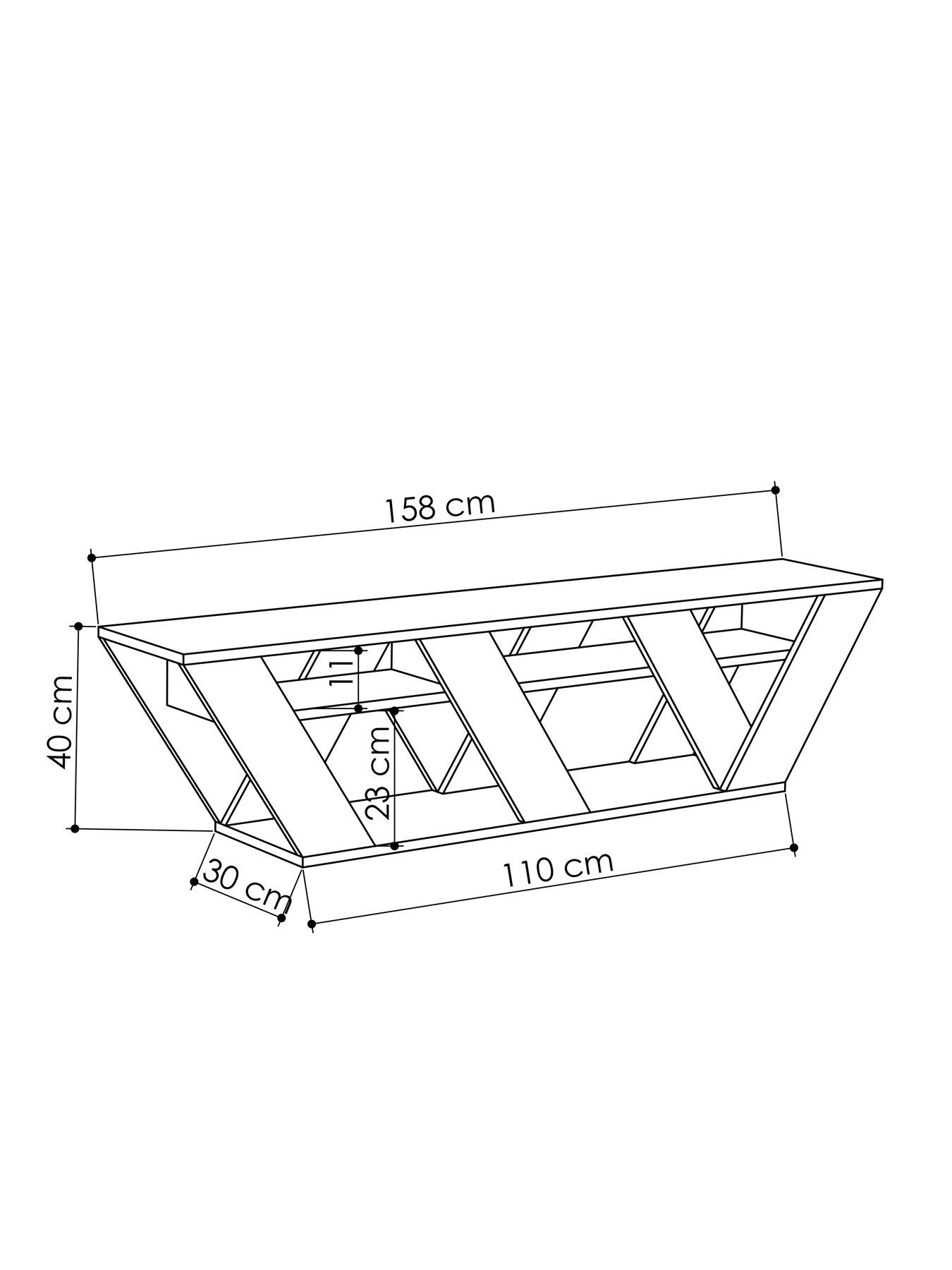 Image 3 of 5 of Decortie Ralla Tv Stand - Ancient White