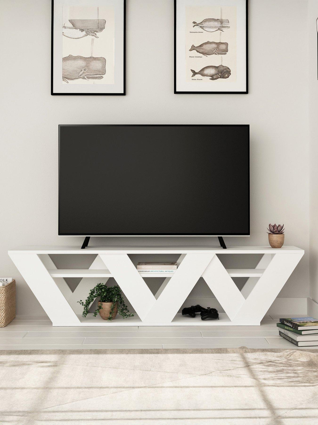 undefined Ralla Tv Stand - White