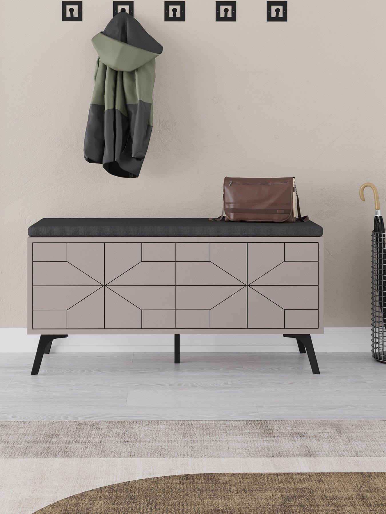 undefined Dune Hallway Storage Bench - Mocha