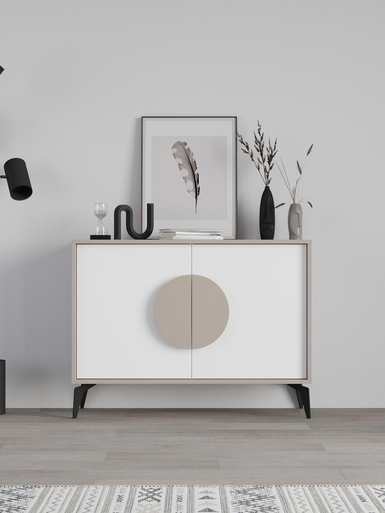 Decortie Gora Sideboard - Mocha/white