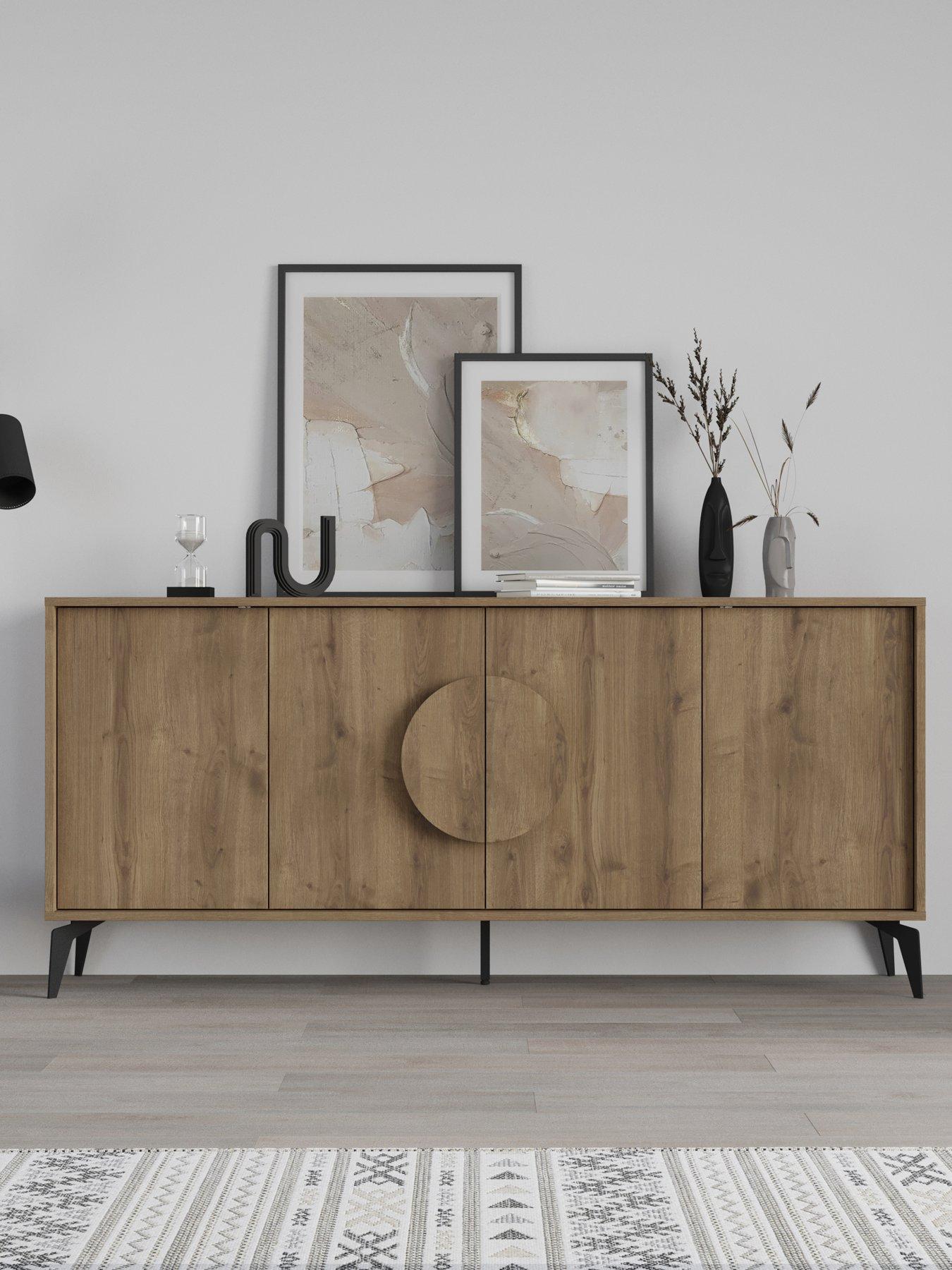 undefined Gora Large Sideboard - Dark Oak