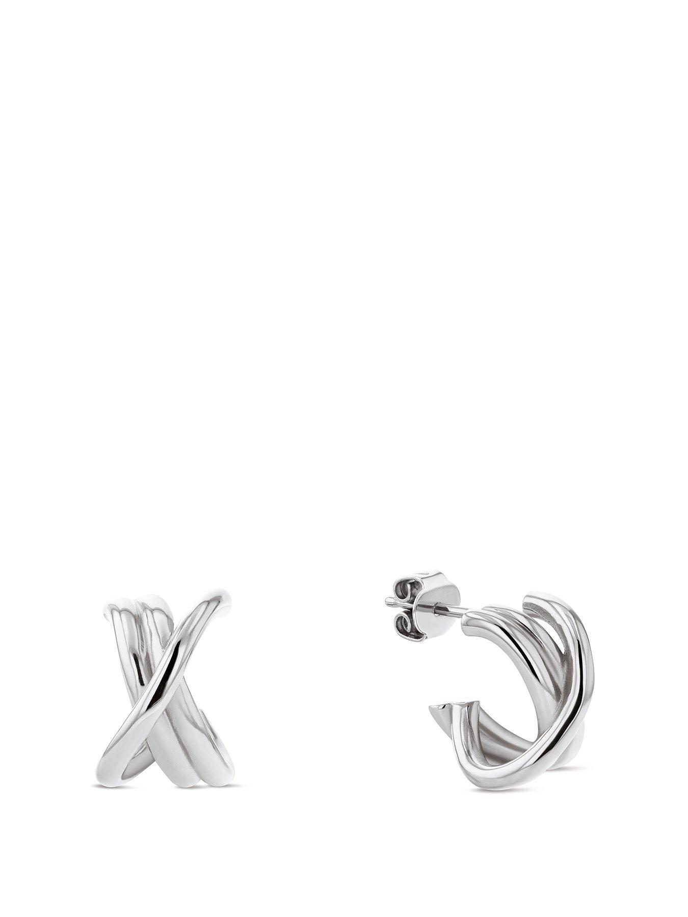 Tommy Hilfiger Women's Stainless Steel Nautical Knot Earrings