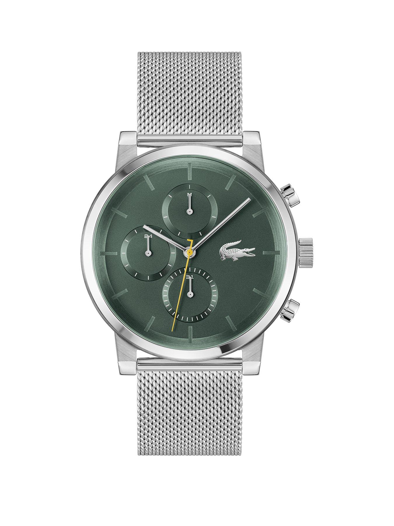 Lacoste Mens  Replay Multifunction Stainless Steel Watch - Silver