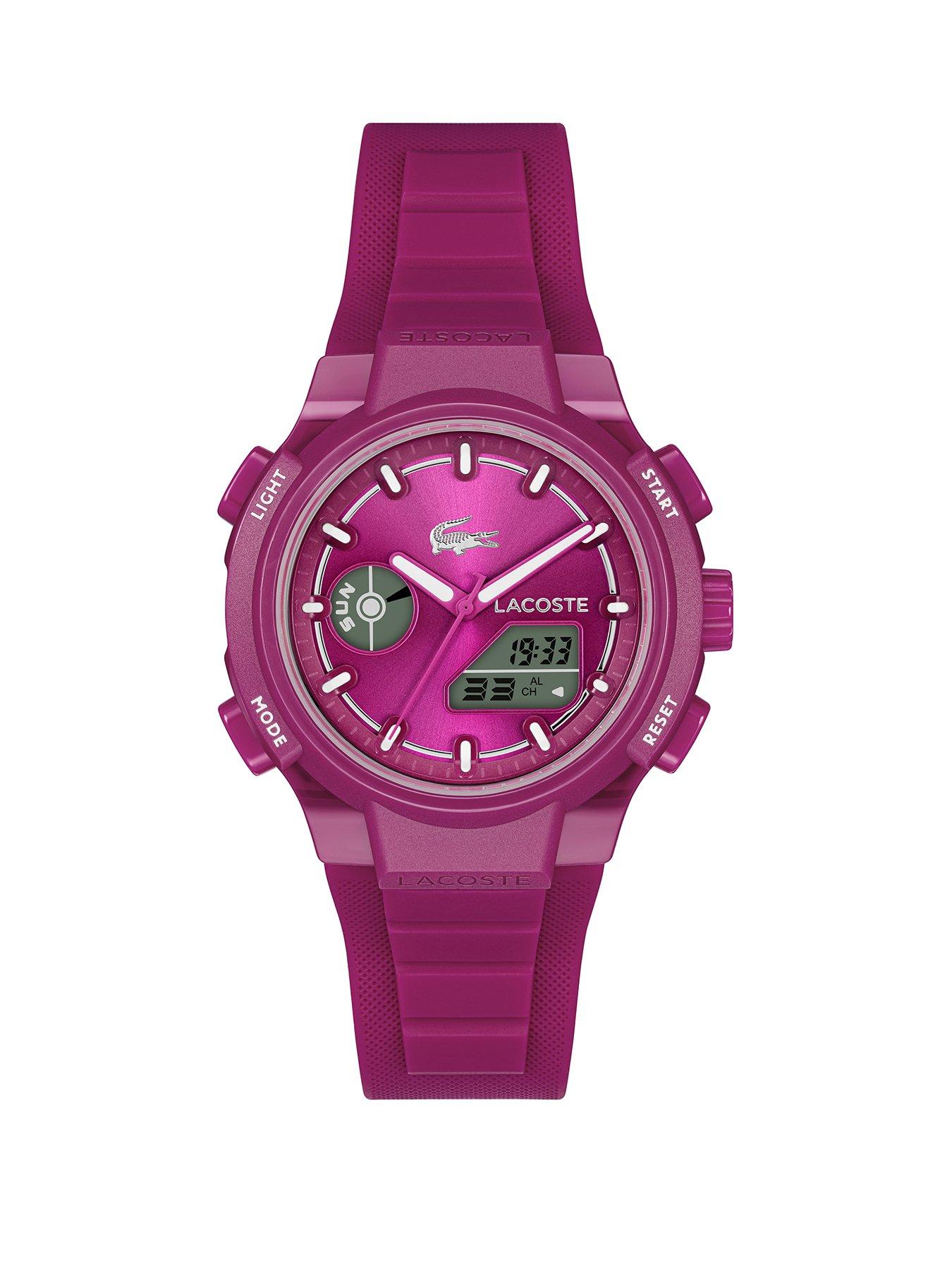 Lacoste Ladies LC33 Raspberry Analog-Digital Watch