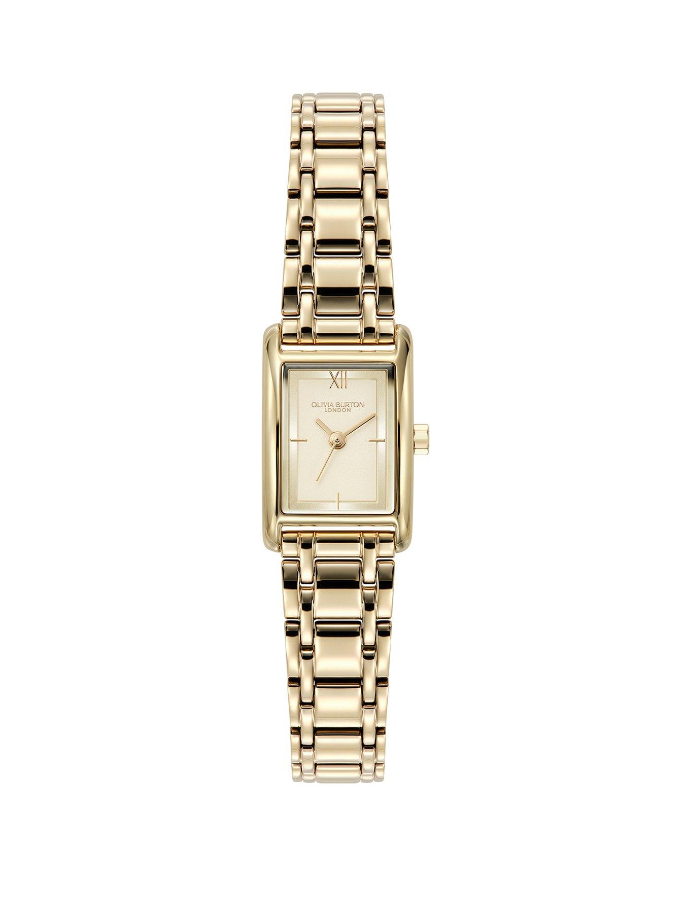 Olivia Burton 16x24mm Petit Grove Light Gold IP Watch