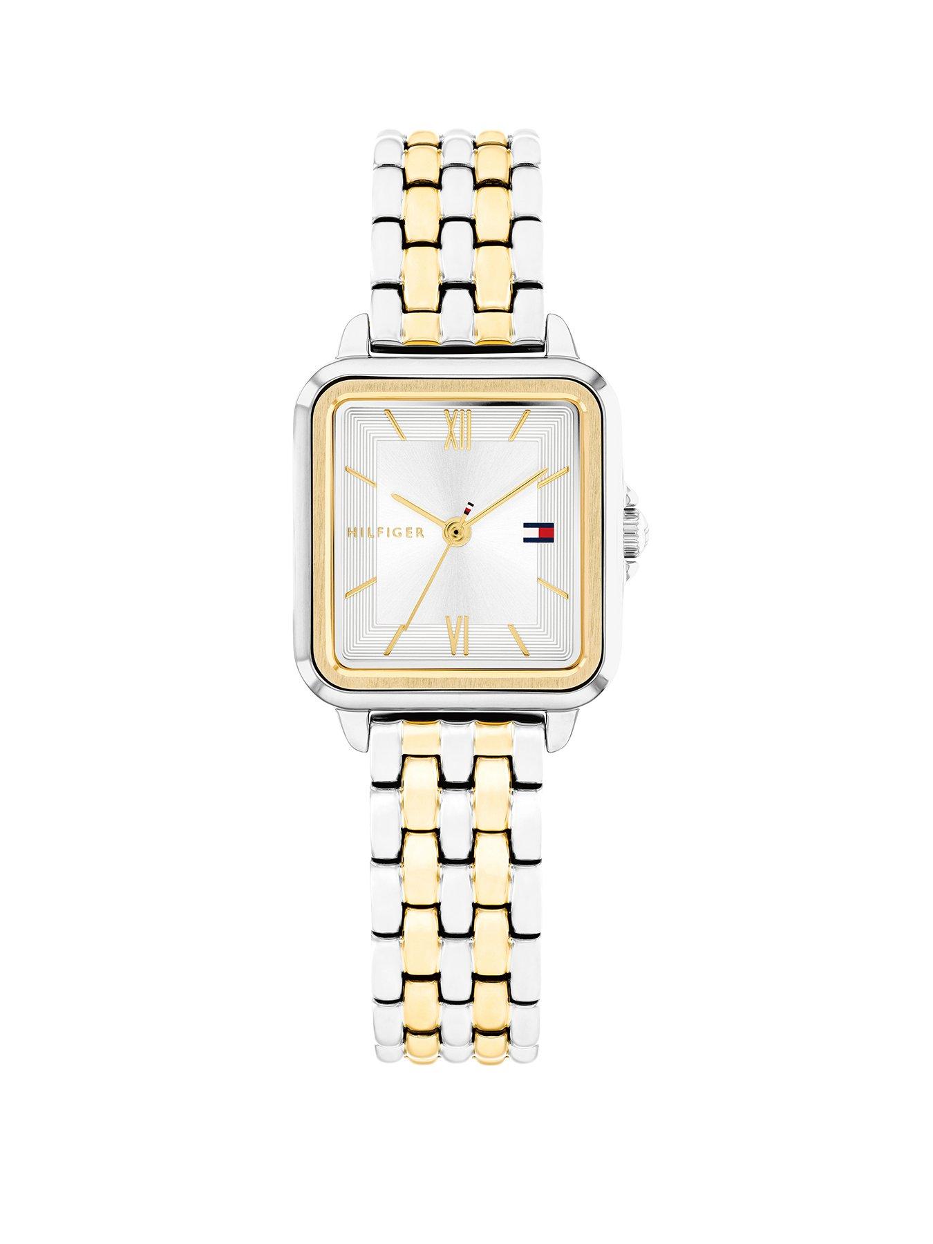 undefined Women's Two- Toned Gold- Plated and Stainless Steel Bracelet Watch