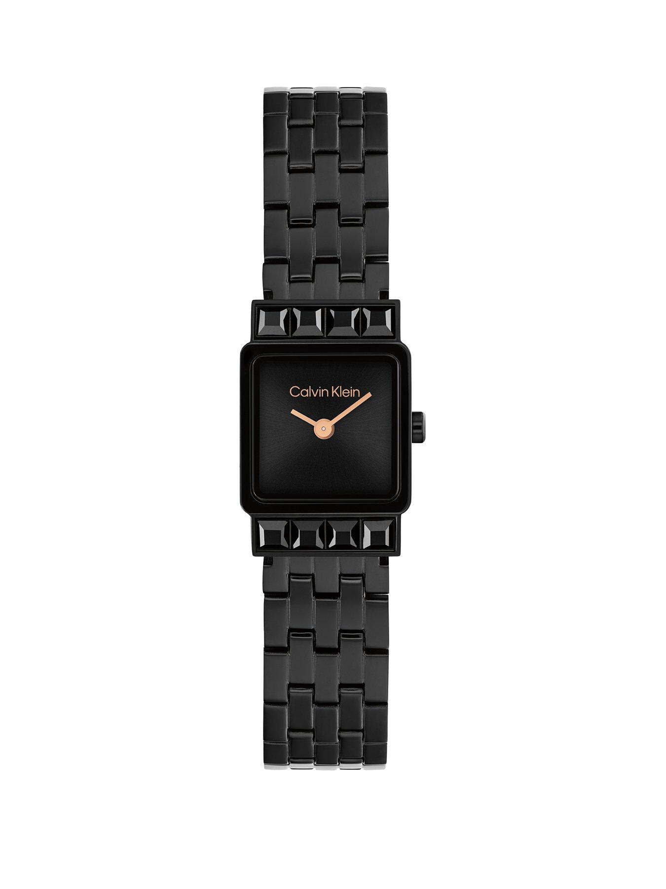 undefined Women's Ck Poise IP Watch - Black