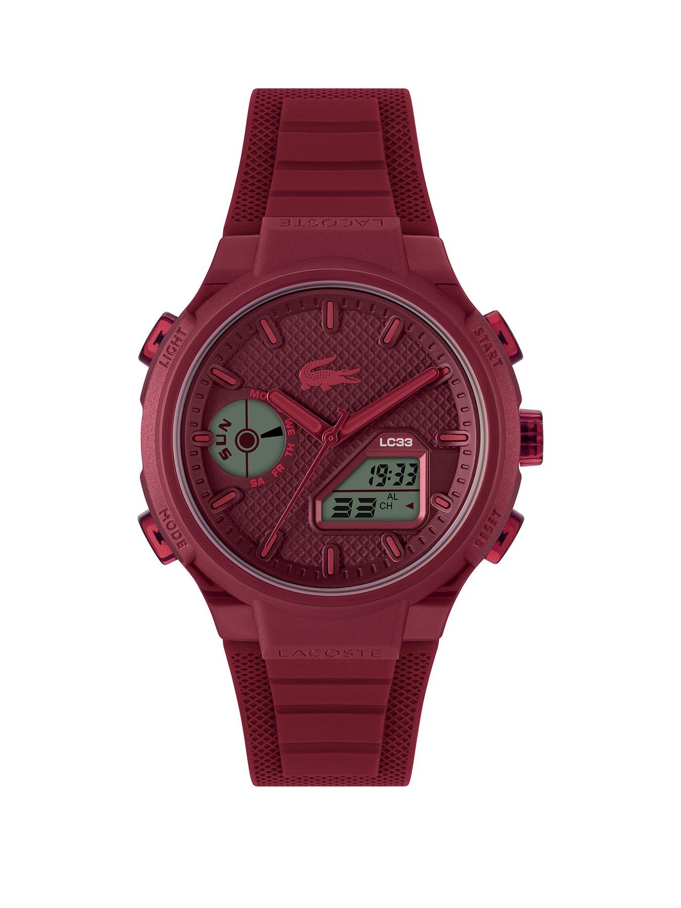 undefined Men's LC33 Red Analog-Digital Watch