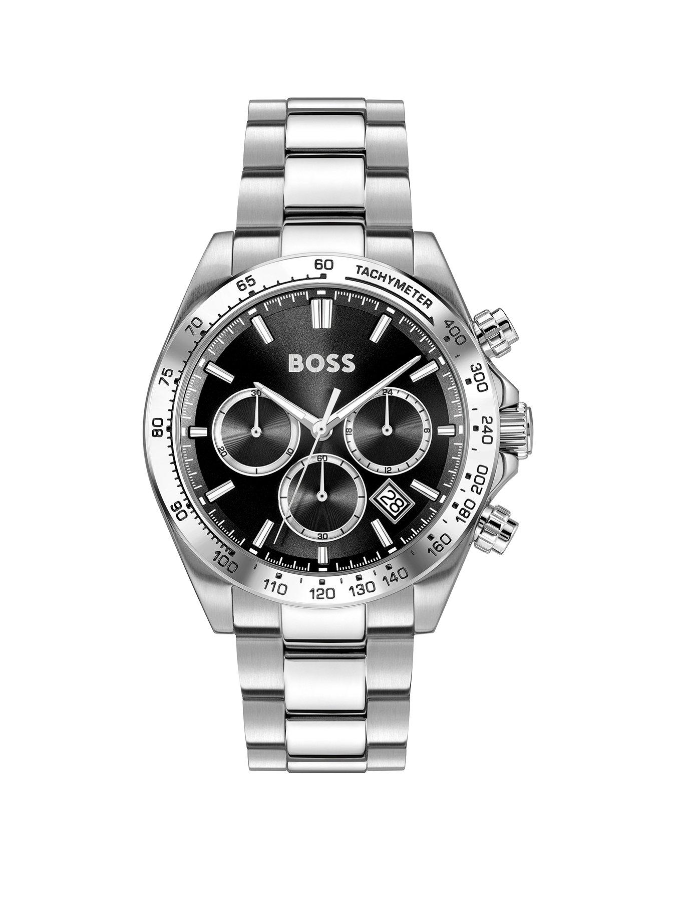 BOSS Gents Hero Stainless Steel Bracelet Watch - Silver