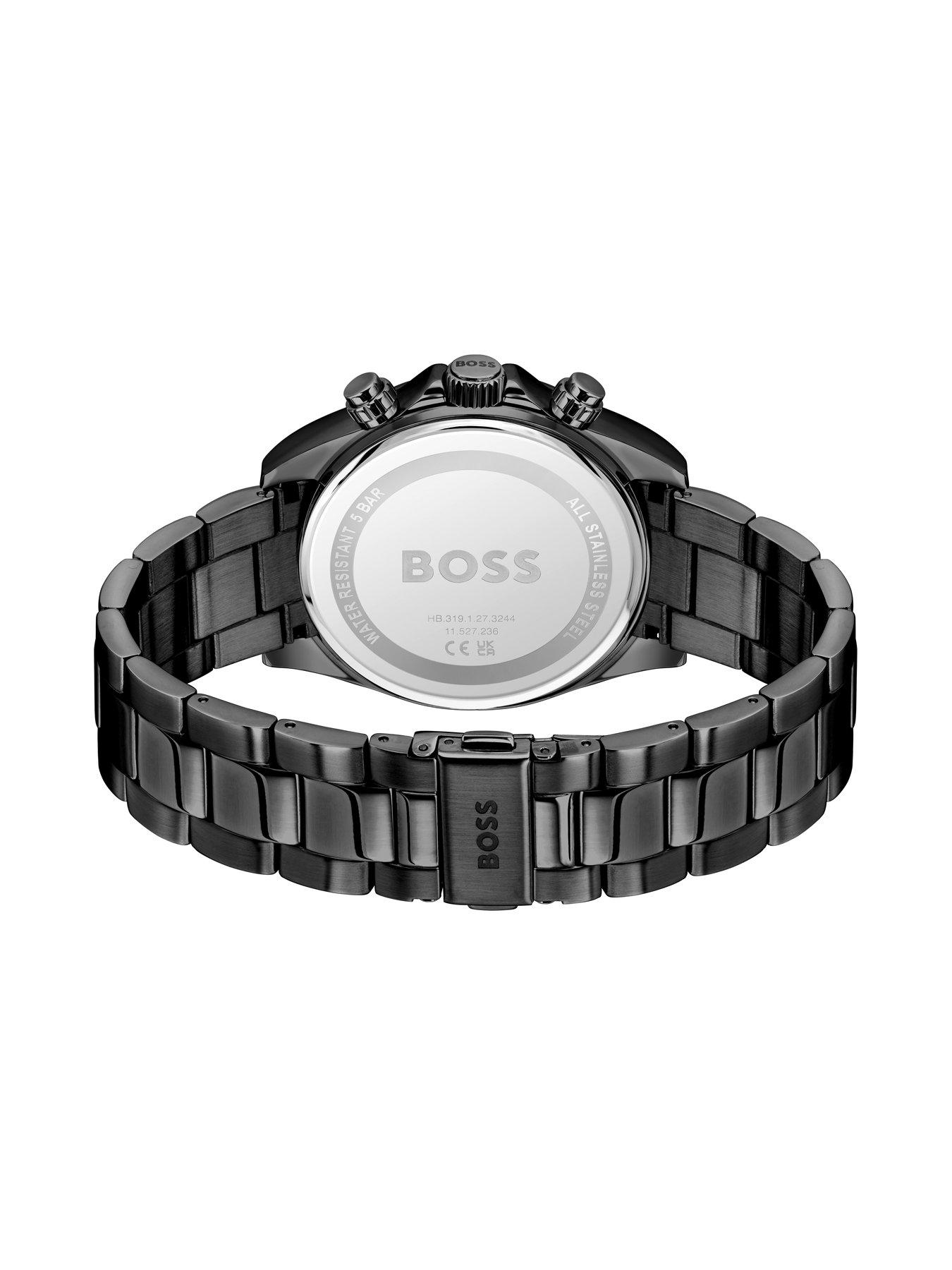 Image 3 of 7 of BOSS Gents Hero Ip Bracelet Watch - Black