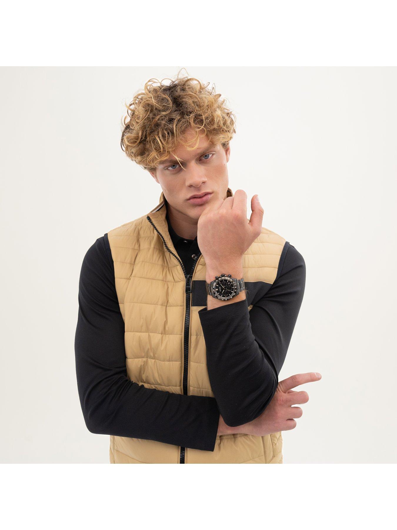 Image 4 of 7 of BOSS Gents Hero Ip Bracelet Watch - Black