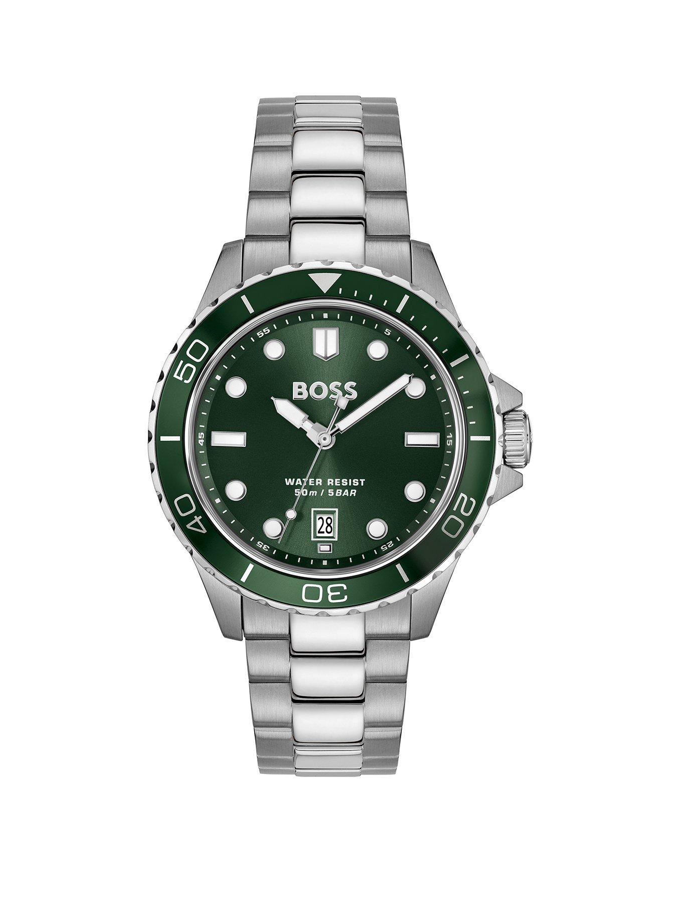 BOSS Gents Troper Sport Stainless Steel Bracelet Watch - Silver