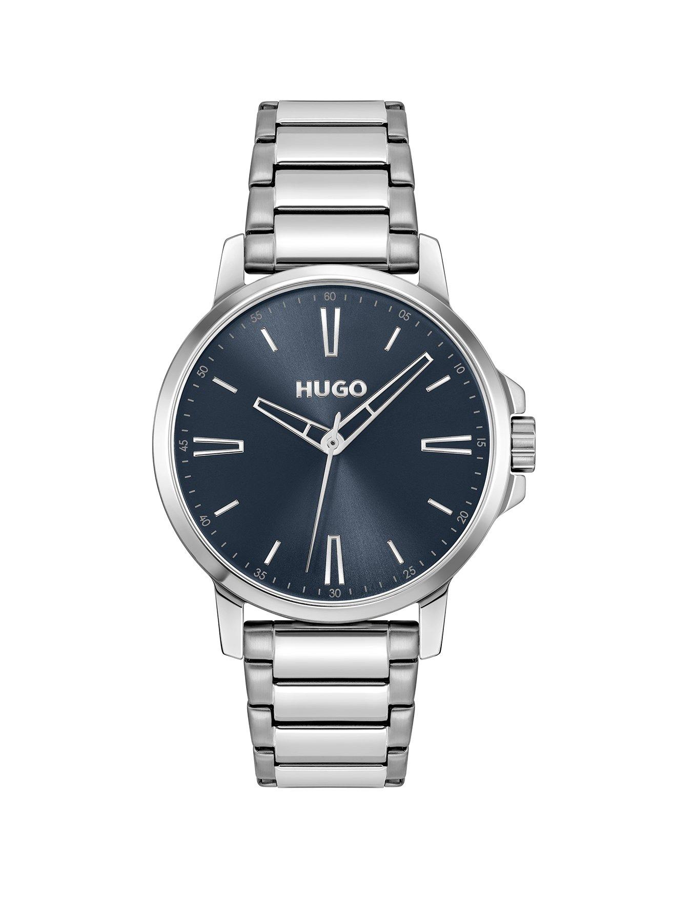 undefined Gents HUGO #SMOOTH Stainless Steel Bracelet Watch