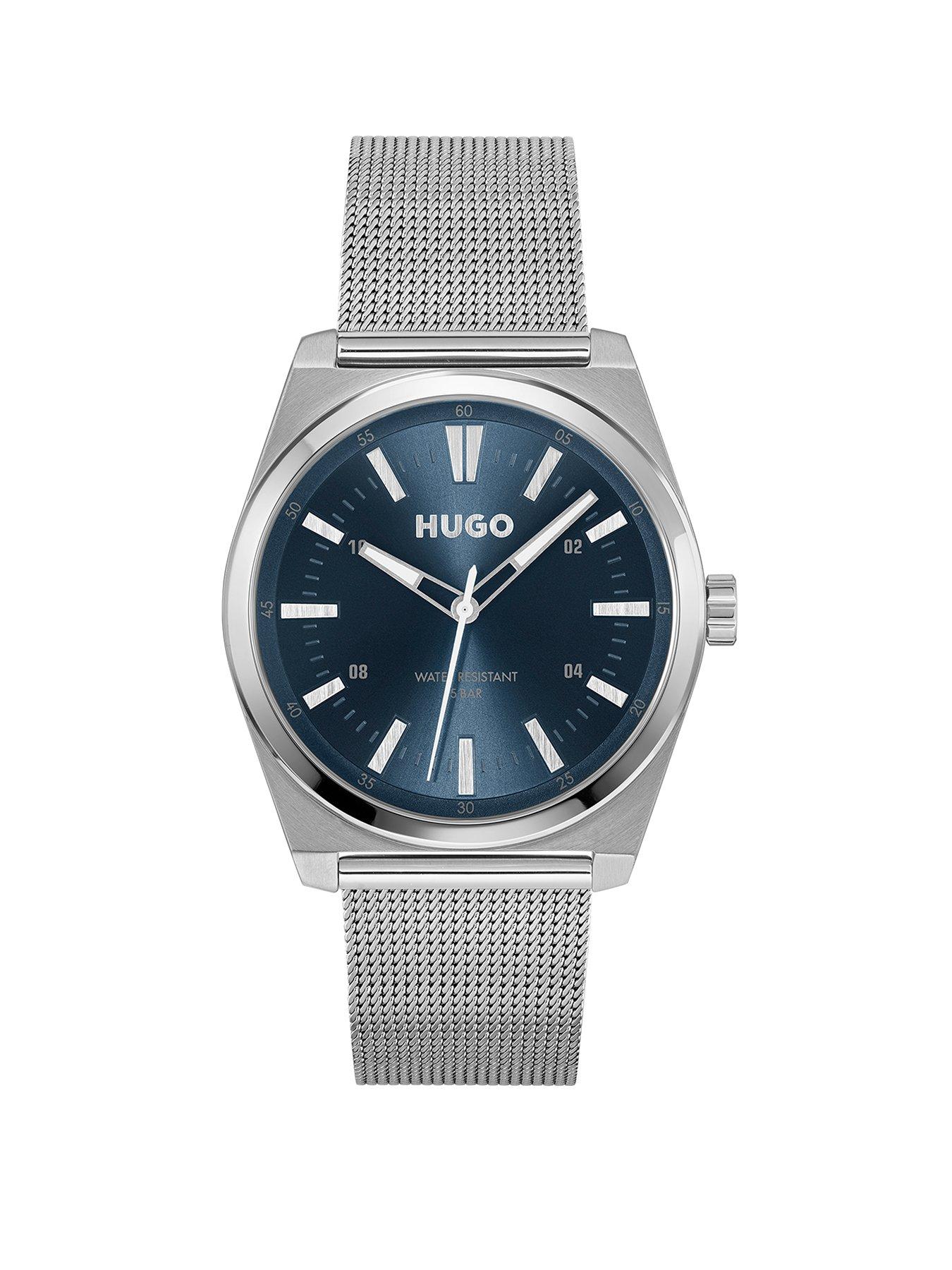 undefined Gents HUGO #ARK Stainless Steel Mesh Bracelet Watch