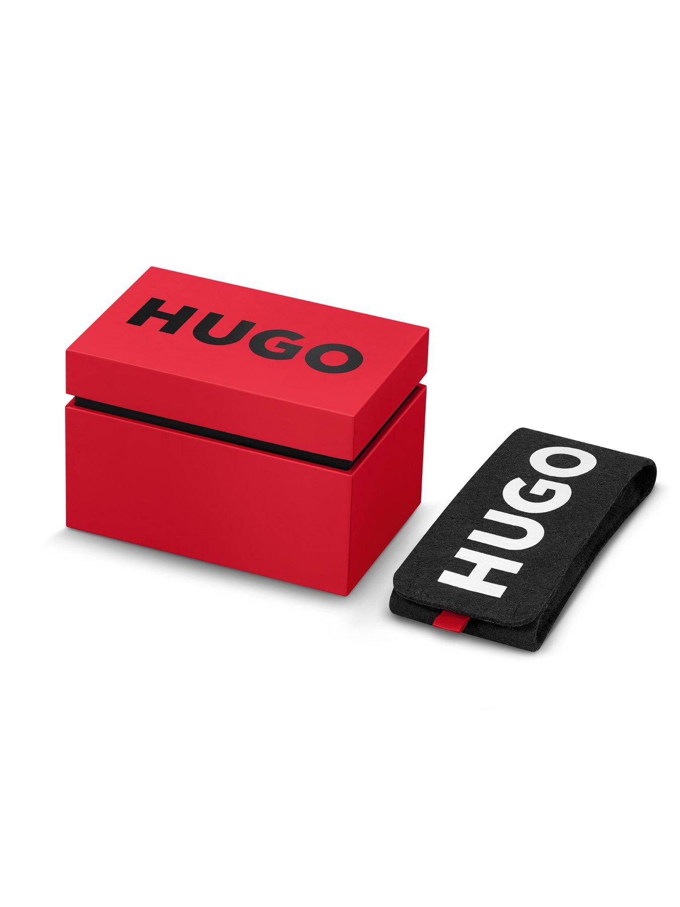 Image 6 of 7 of HUGO Gents HUGO #ARK Black IP Mesh Bracelet Watch