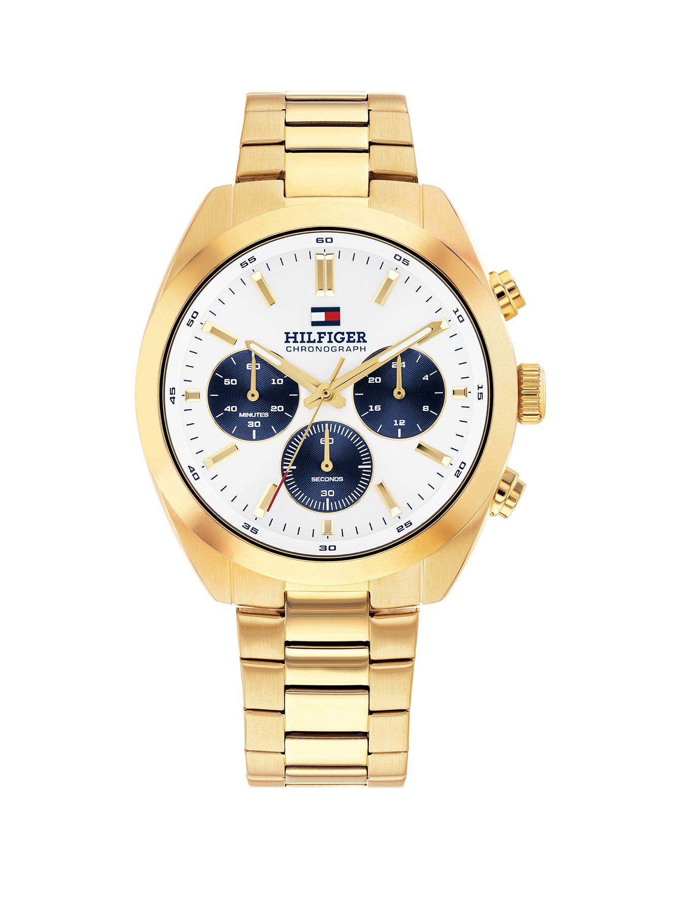 Tommy Hilfiger Men's Gold Plated Bracelet Watch