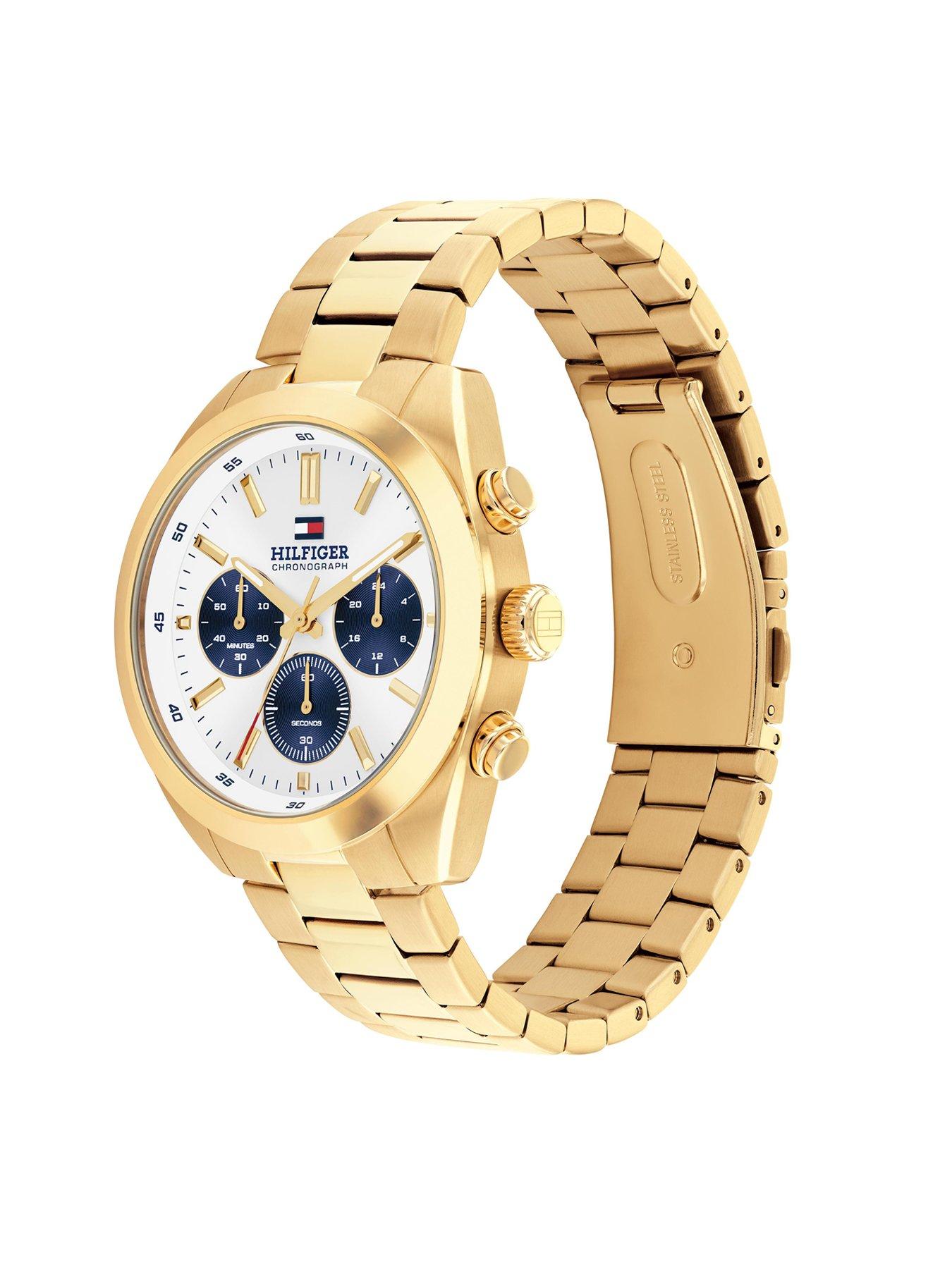 Image 2 of 5 of Tommy Hilfiger Men's Gold Plated Bracelet Watch