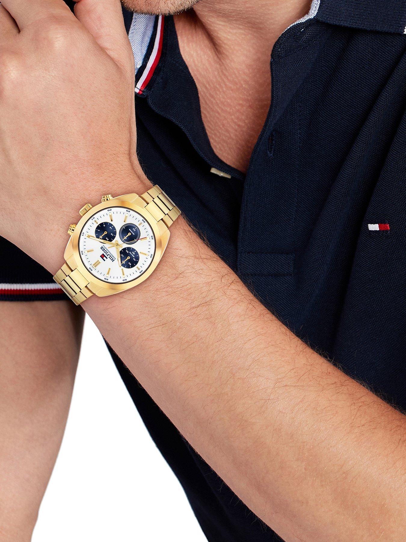 Image 4 of 5 of Tommy Hilfiger Men's Gold Plated Bracelet Watch