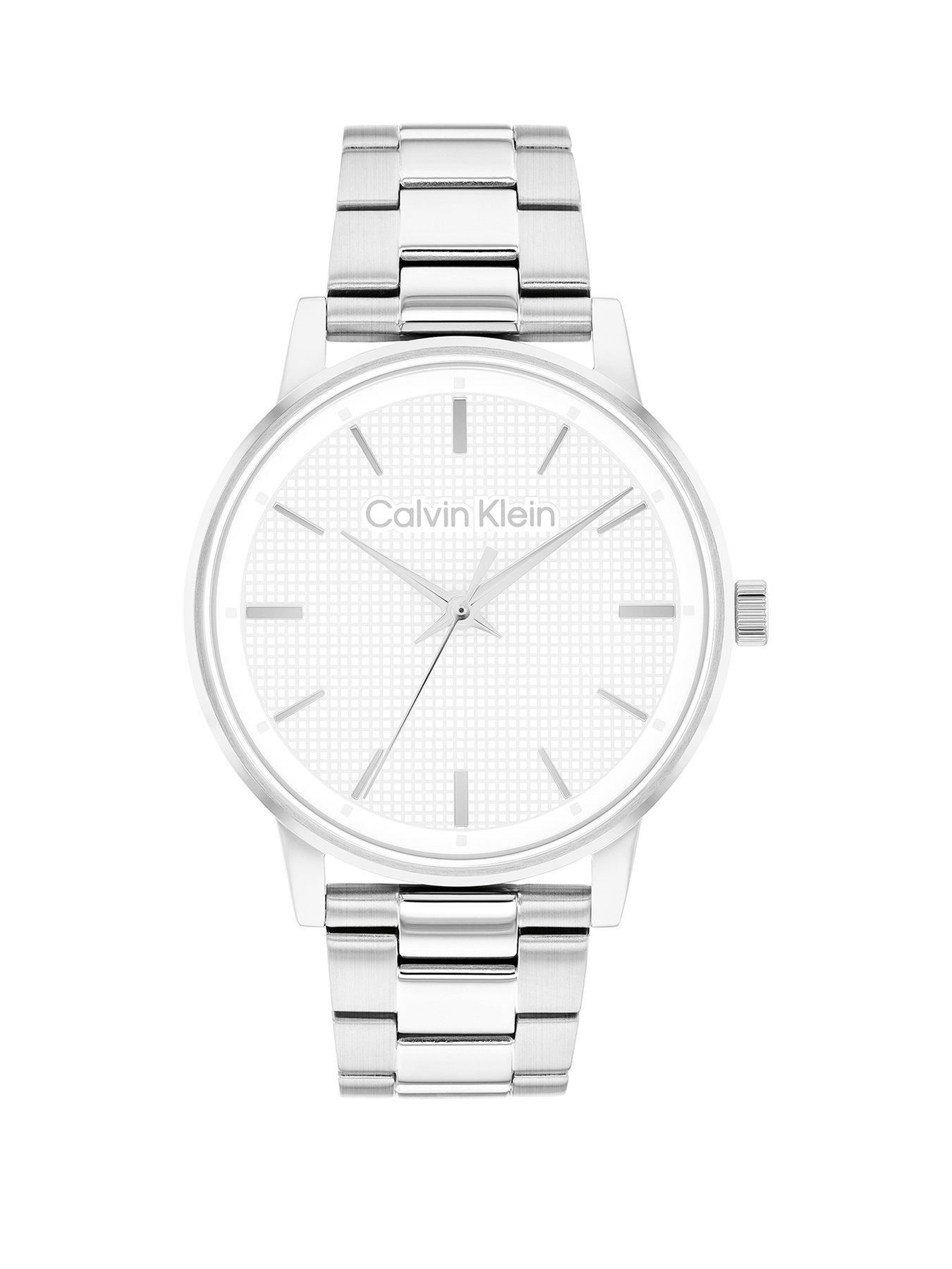 Calvin Klein Men's CK Linked Stainless Steel Watch - Silver