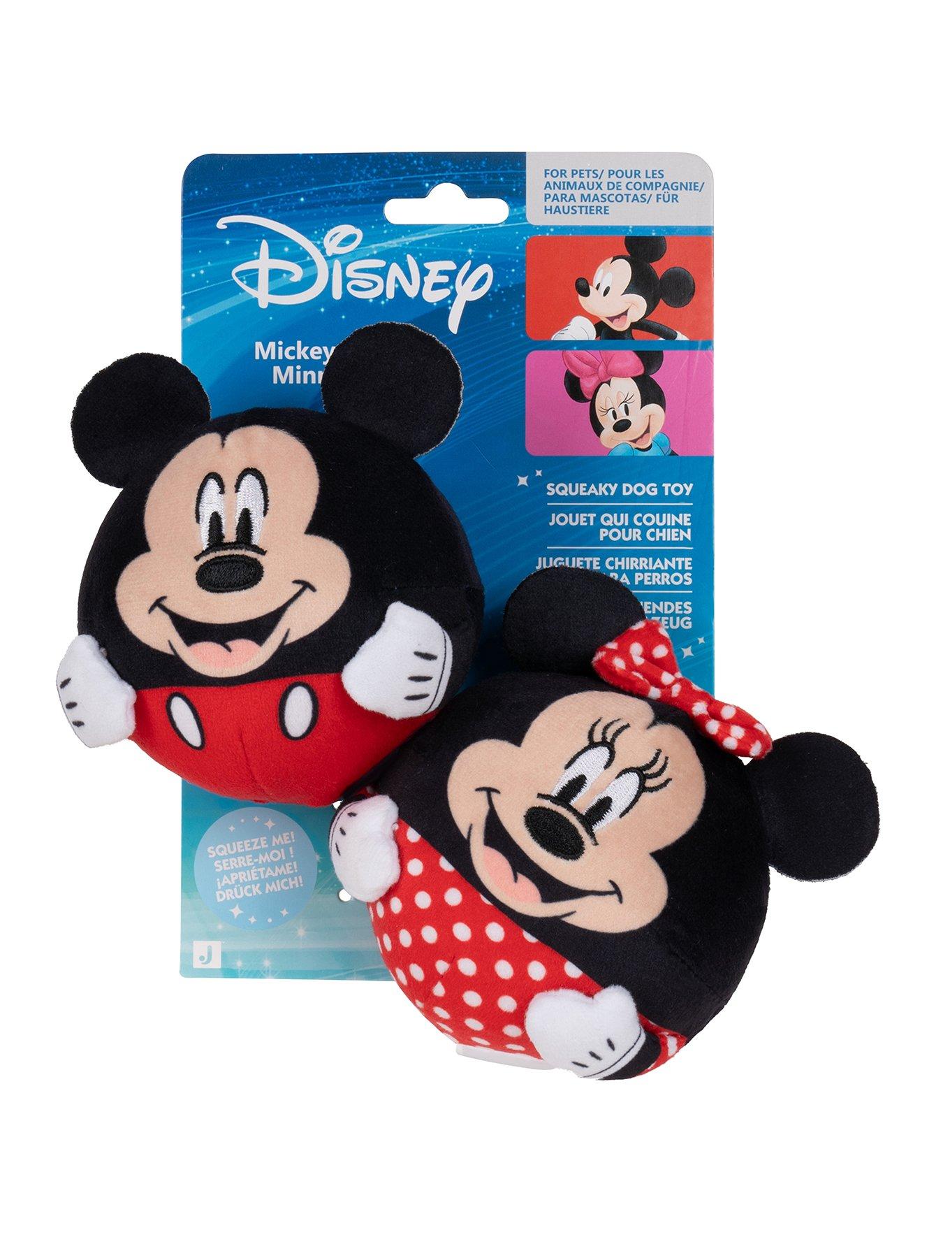 Disney Mickey & Minnie Two-Pack Squeaky Plush Dog Toys | Very