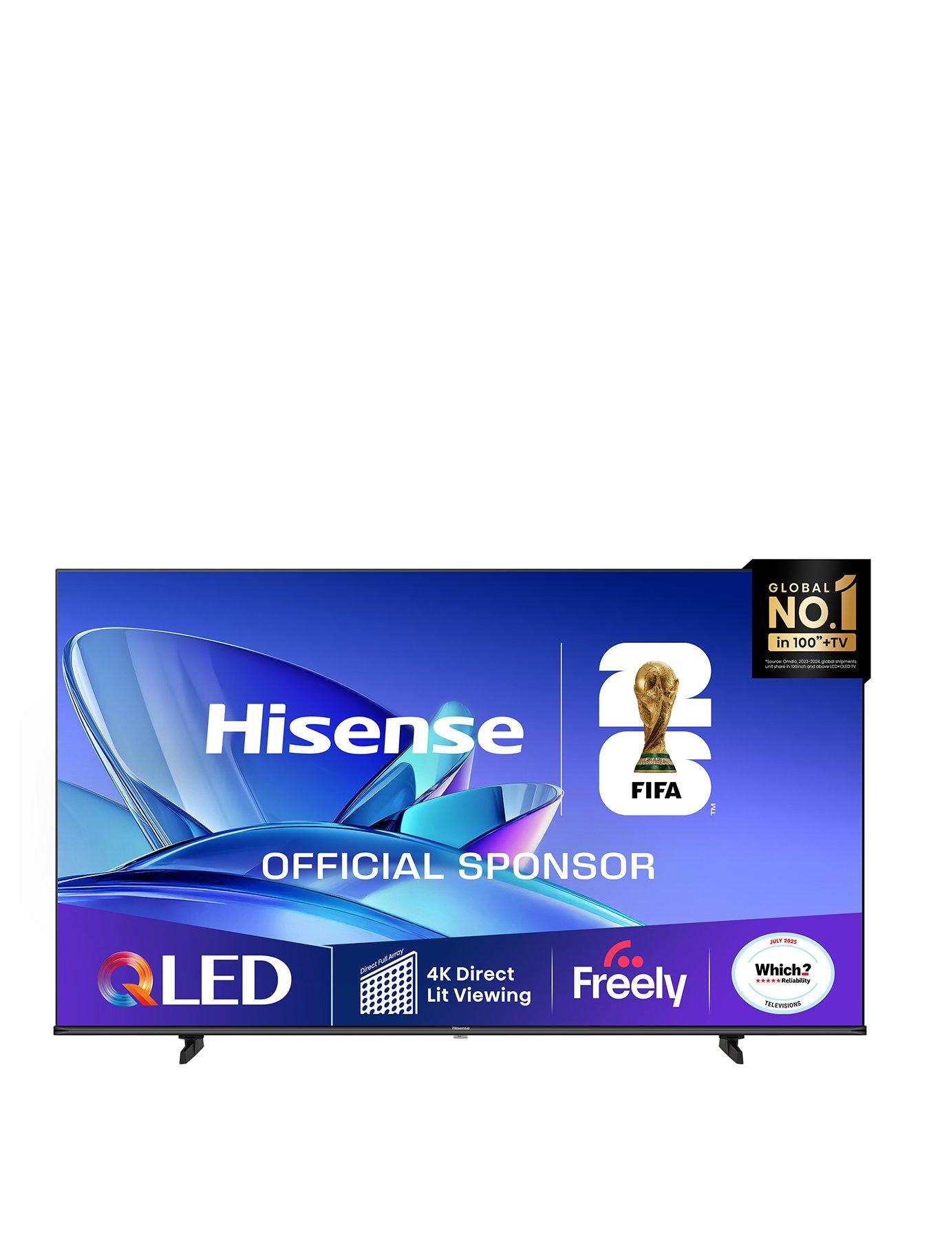 Hisense E7Q 50" 4K QLED Smart AI TV with Freely - 50E7QTUK