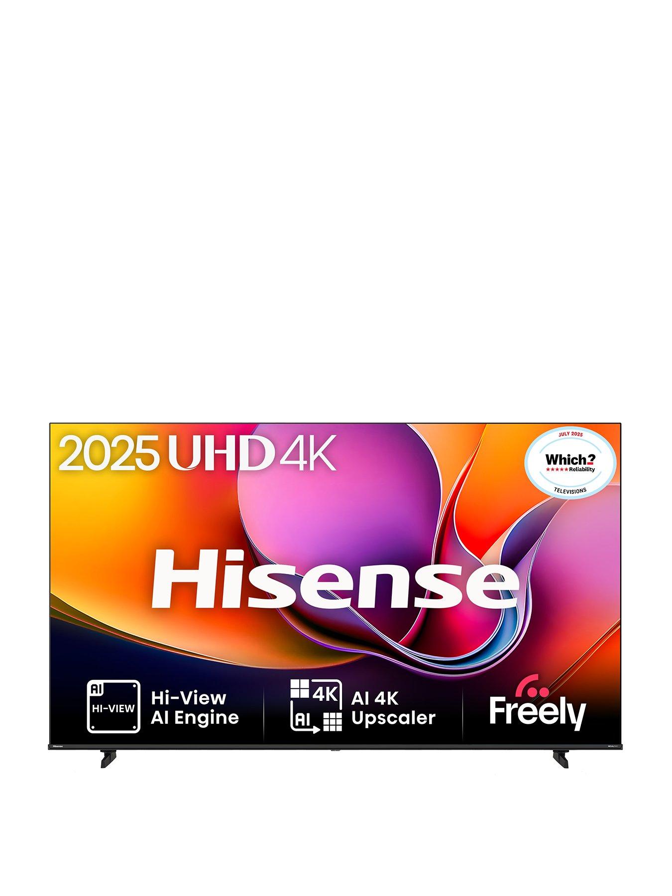 Hisense A6Q, 85", 4K HDR Smart TV with Freely - 85A6QTUK