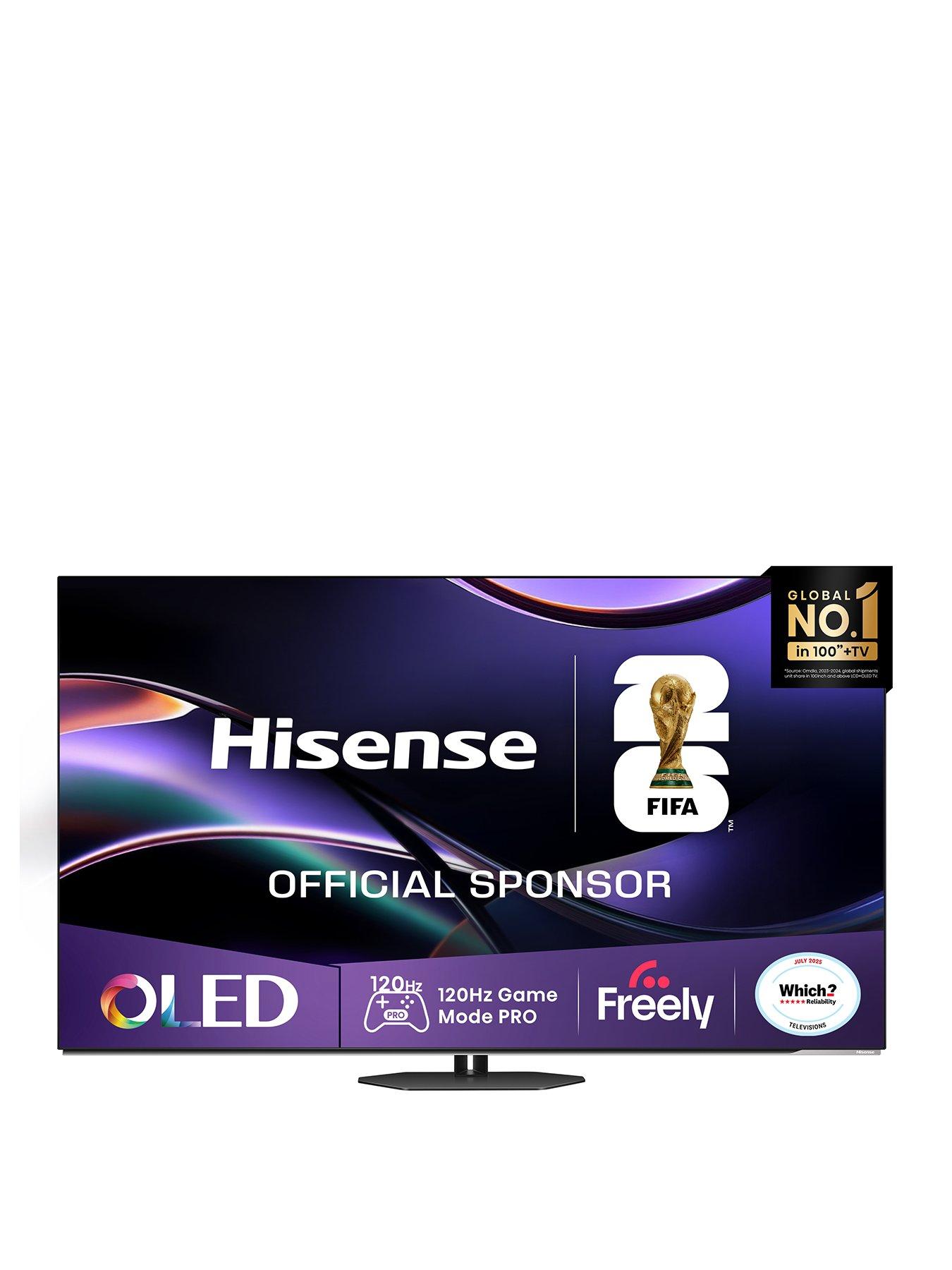 Image 1 of 7 of Hisense Hisense A85Q 65" 4K OLED Smart AI TV with Freely- 65A85QTUK