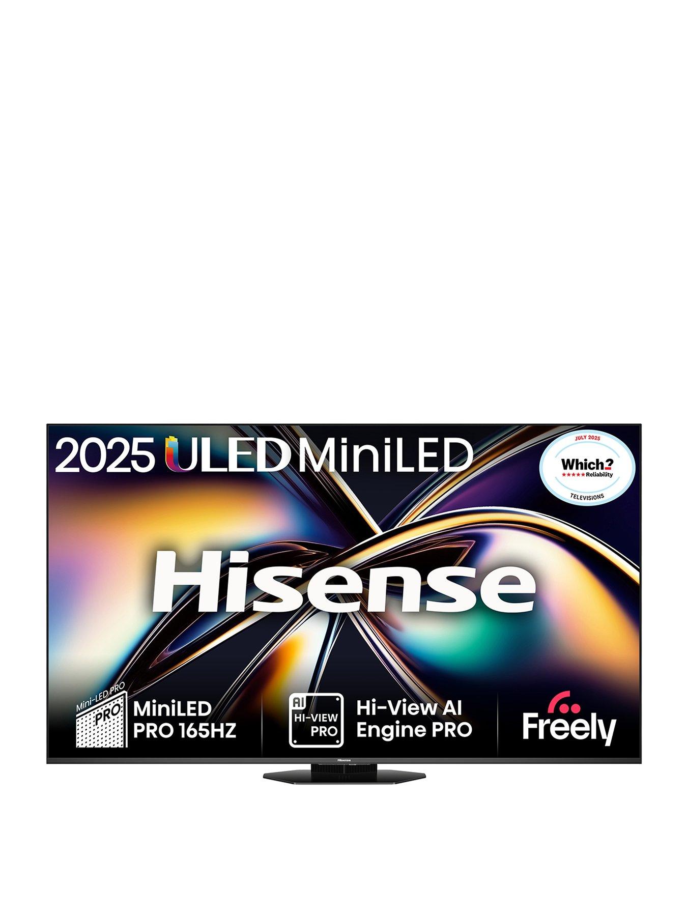 Hisense U8Q 75" 4K MiniLED QLED 165Hz Smart AI TV with Freely- 75U8QTUK
