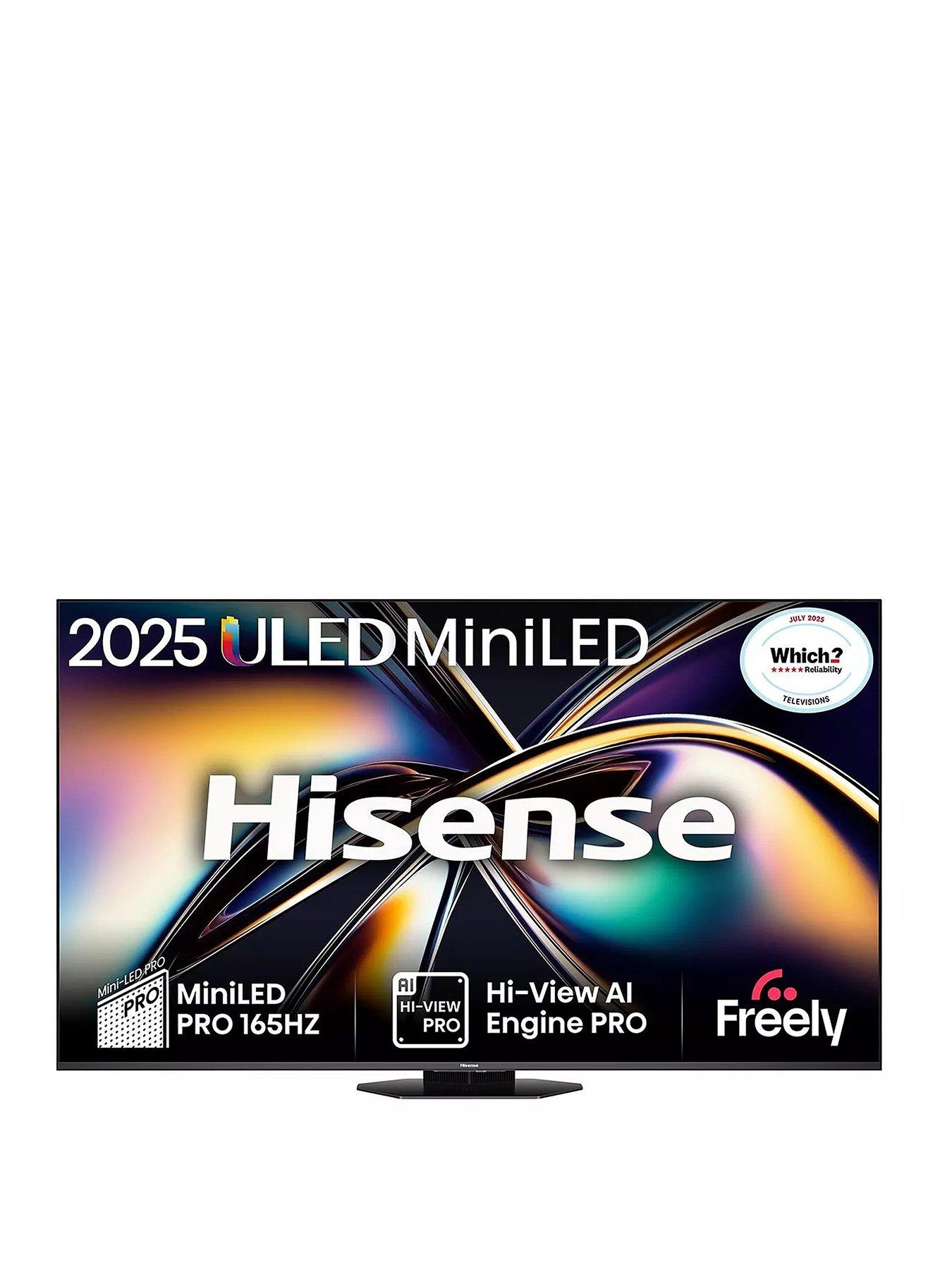 Hisense U8Q 100" 4K MiniLED 165Hz Smart AI TV with Freely - 55U8QTUK