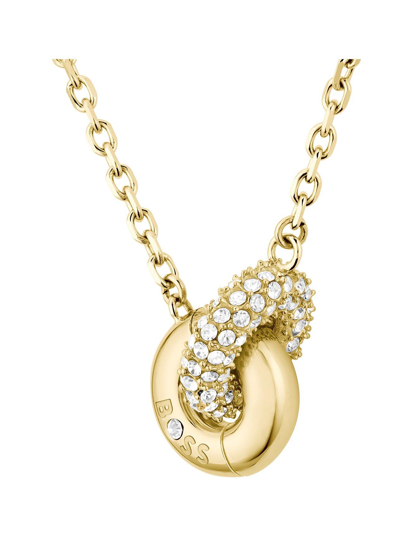 BOSS Ladies Live Precious Ip Necklace - Gold