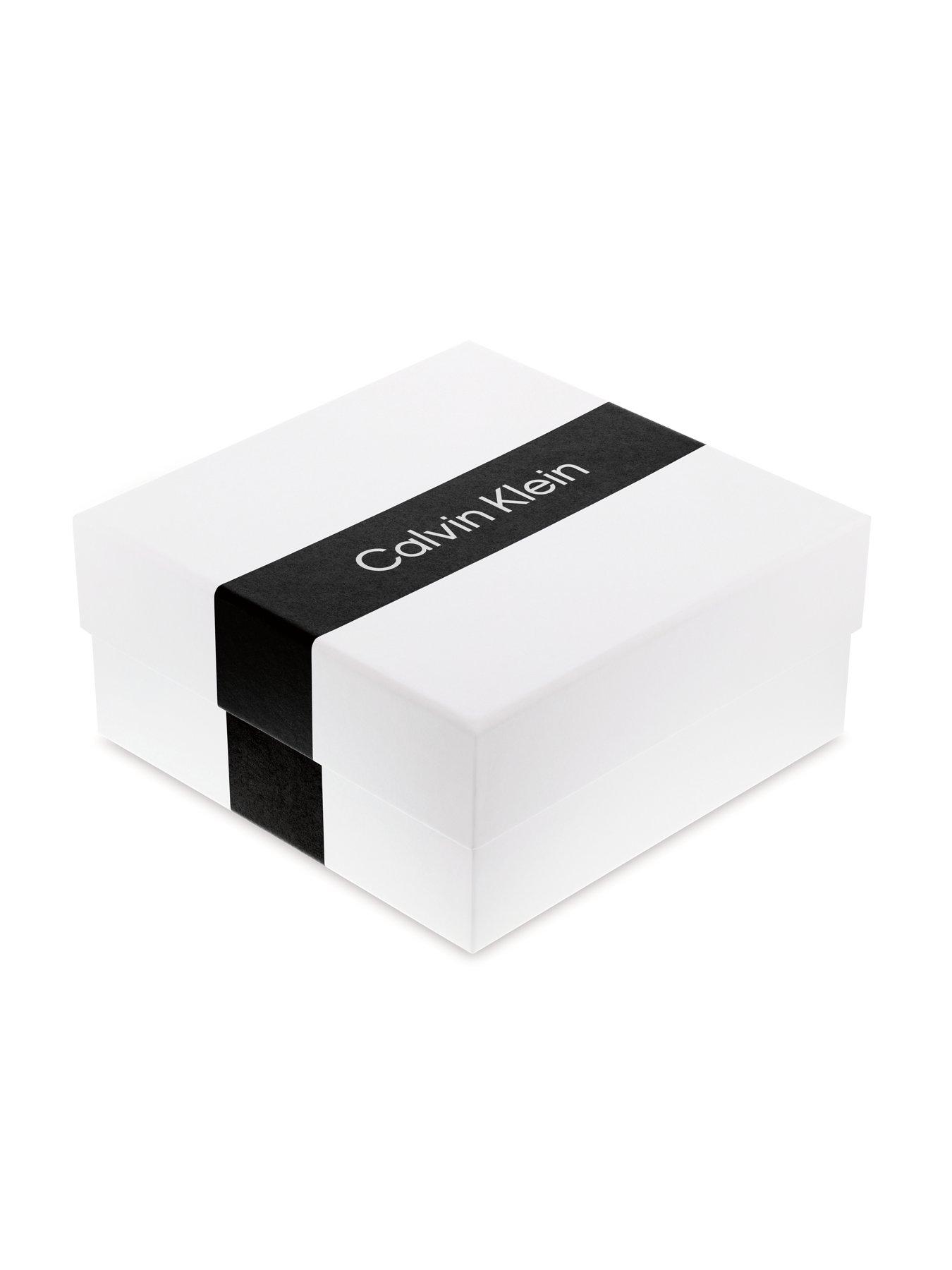 Image 3 of 3 of Calvin Klein Men's CK Essential Links Stainless Steel Earrings