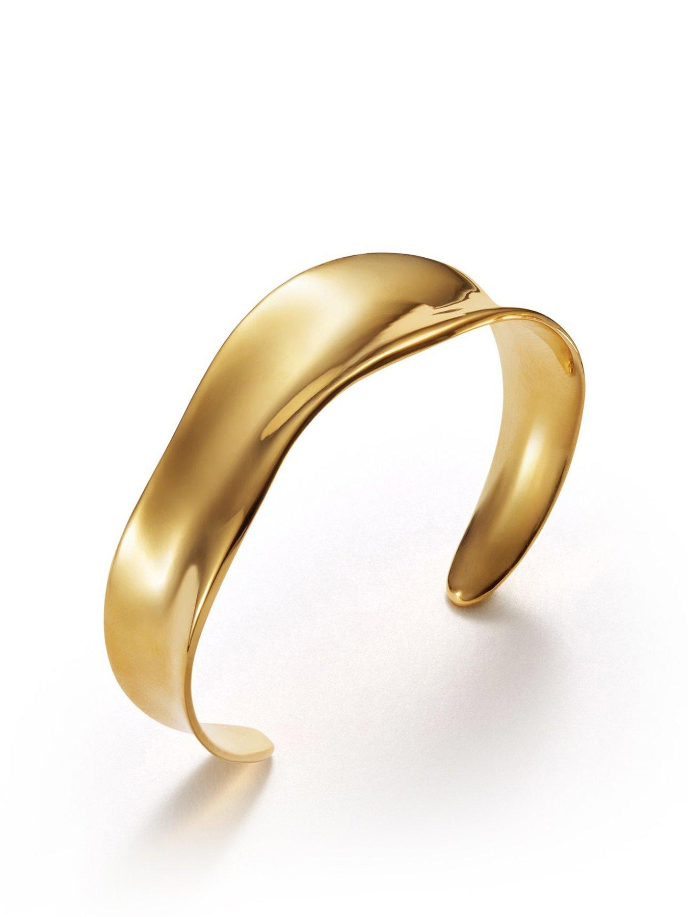 Katie Loxton MOLTEN LUXE BANGLE , Gold Coated , 5cm x 6.4cm x 2cm