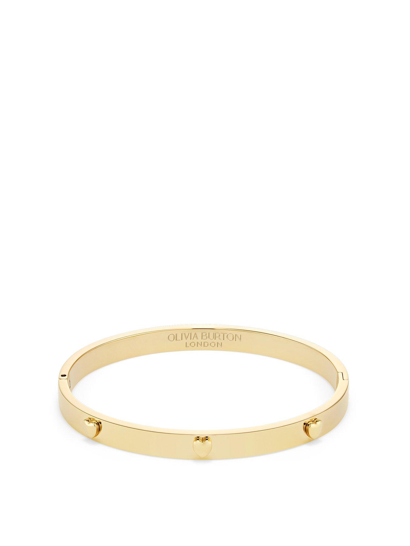 Olivia Burton Mini Heart Light Gold IP Bangle