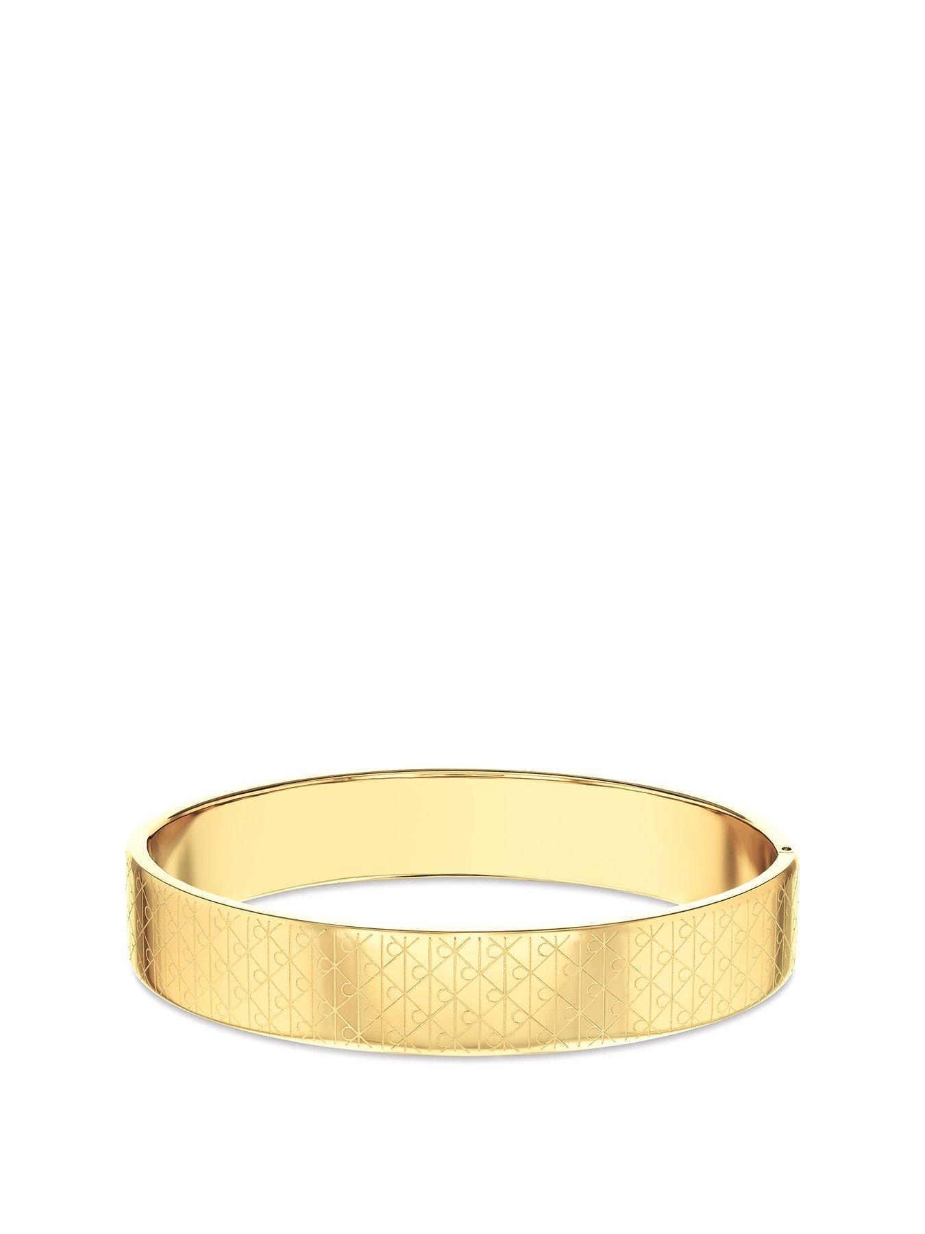 Calvin Klein Women's Ck Iconic Essentials Plated Bangle - Gold