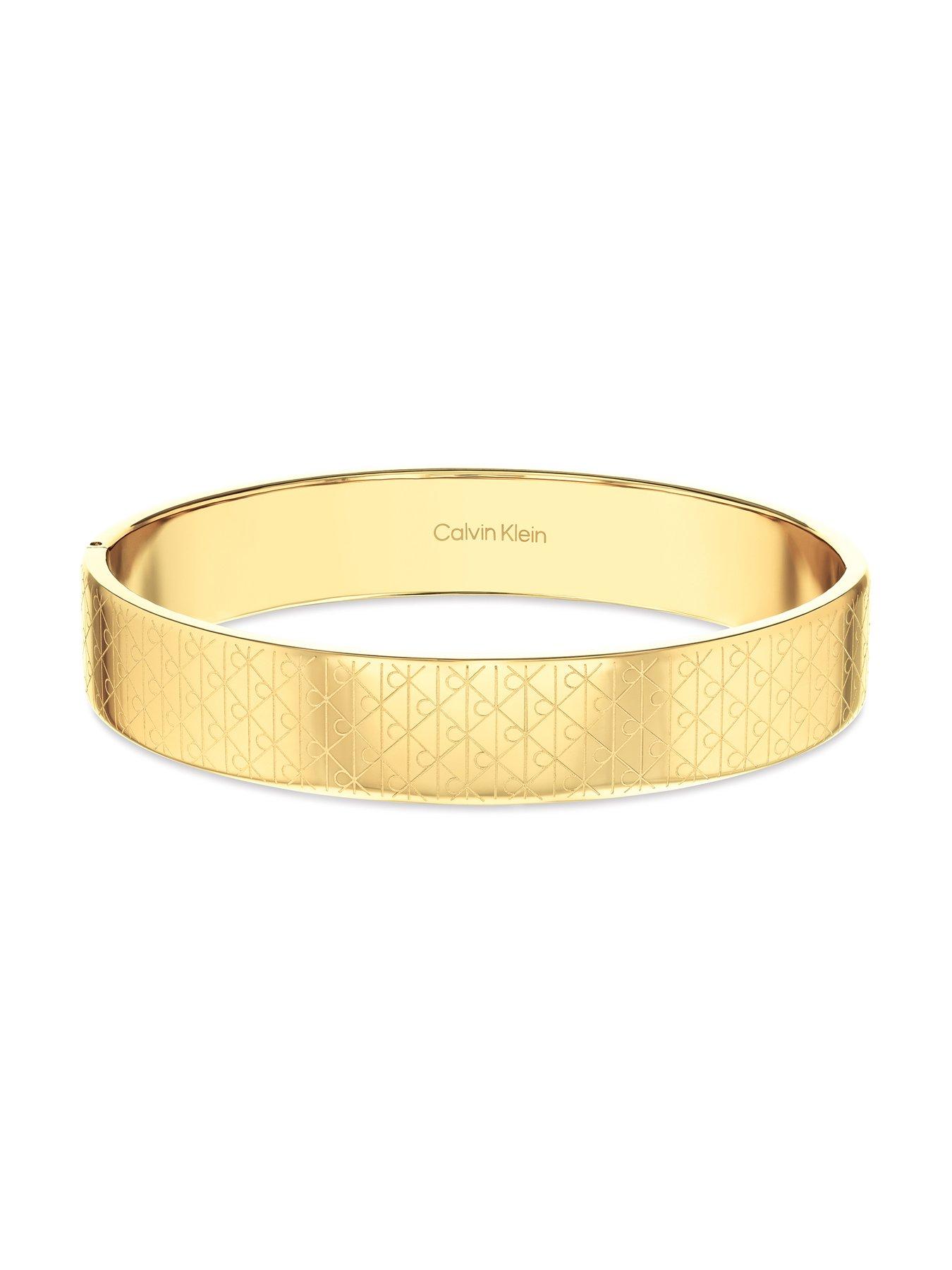 Image 2 of 3 of Calvin Klein Women's Ck Iconic Essentials Plated Bangle - Gold