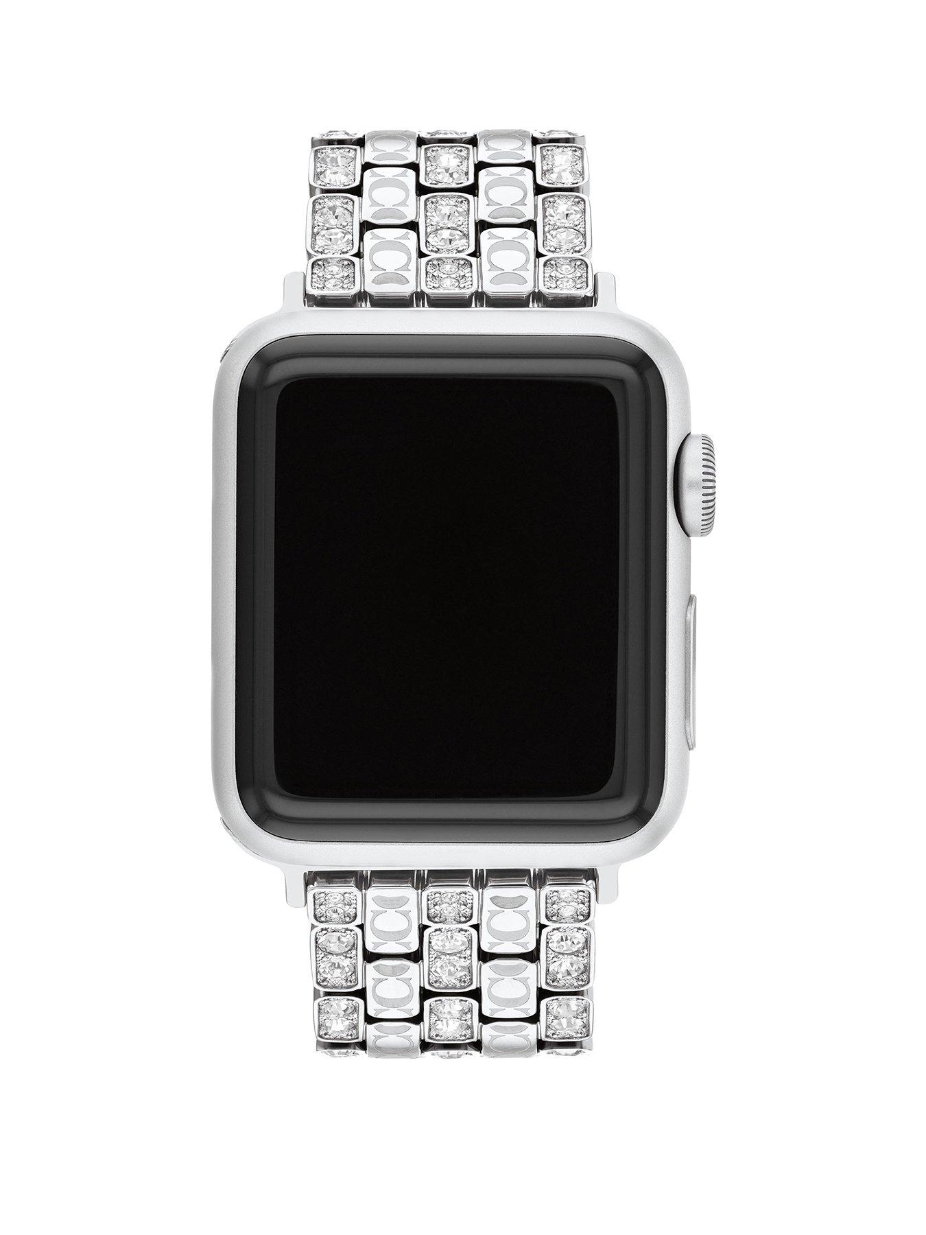 Coach Ladies Stainless Steel Signature C Apple Watch Strap