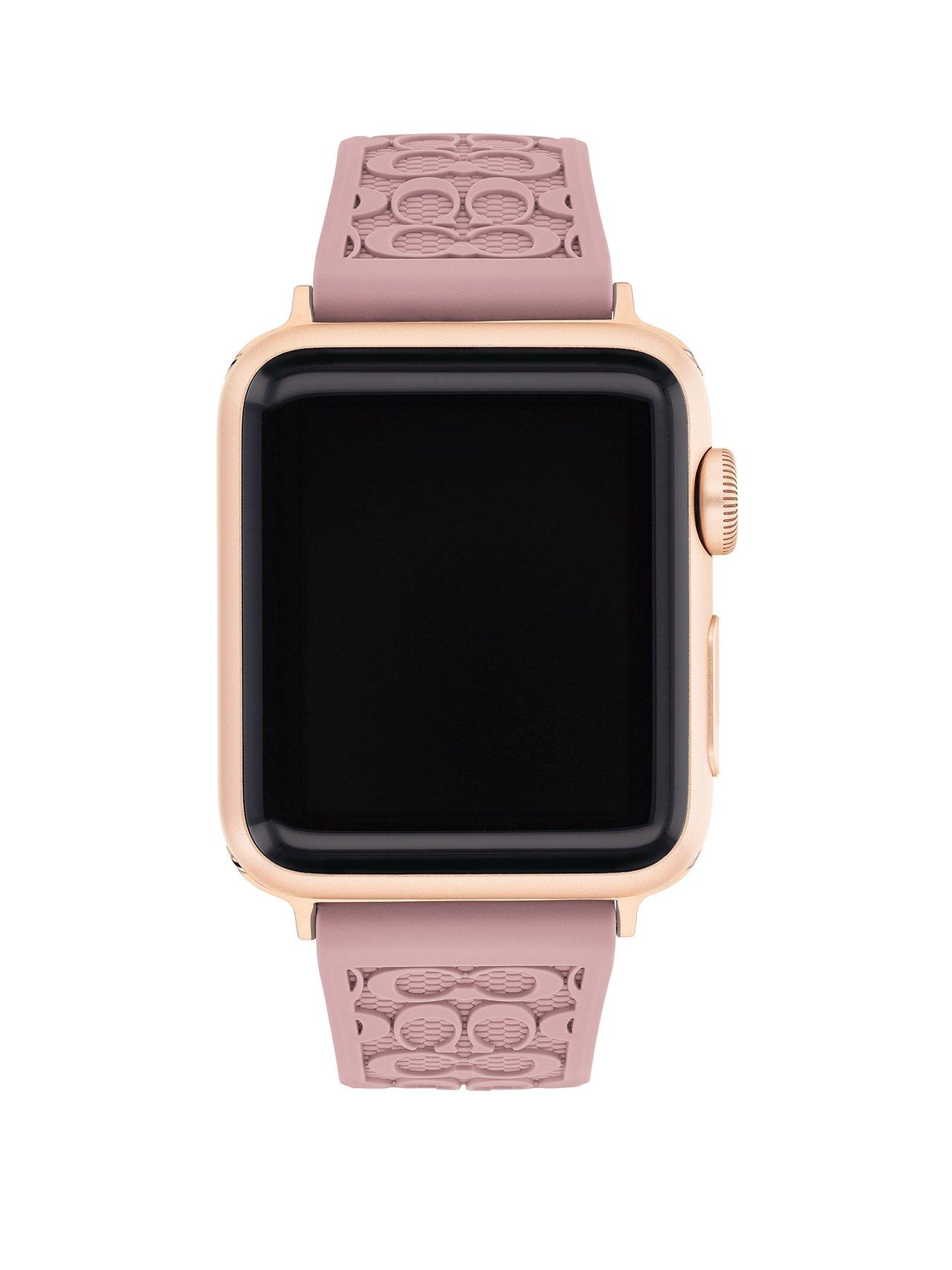 undefined Ladies Textured Rubber Apple Watch Strap