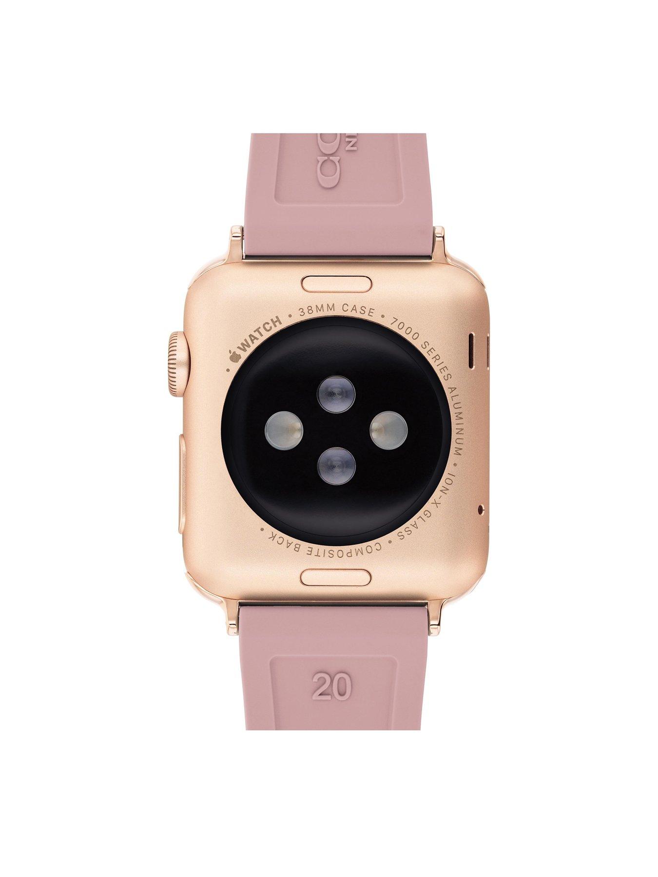 Image 4 of 5 of COACH Ladies Textured Rubber Apple Watch Strap