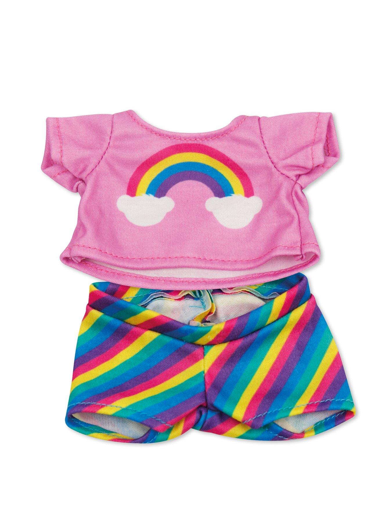 Image 5 of 8 of Casdon Toy Build-a-Bear Workshop Furtastic Bear and Outfit Pack STYLE 1 RAINBOW
