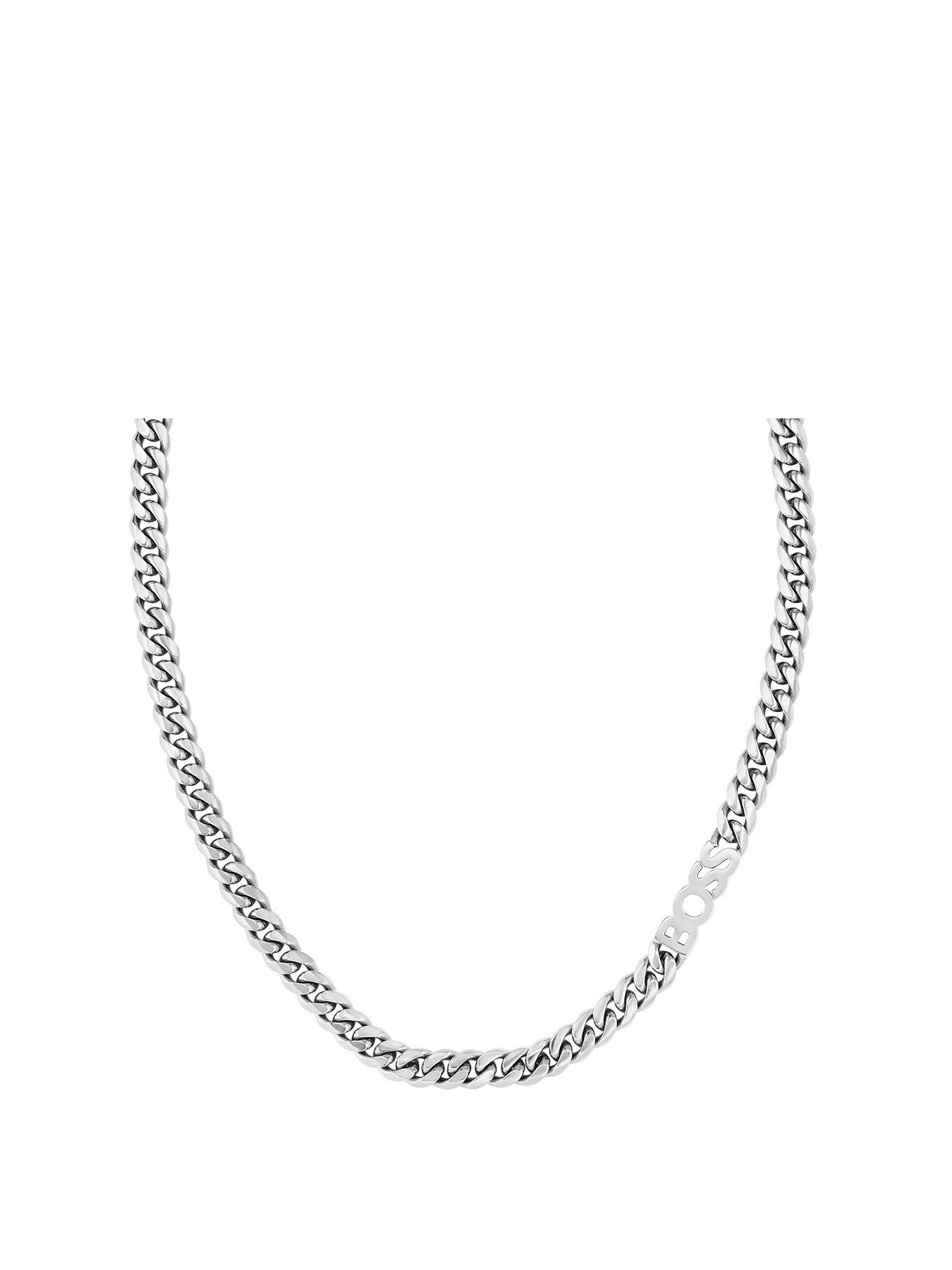 undefined Gents Kassy 8Mm Chain Necklace - Silver