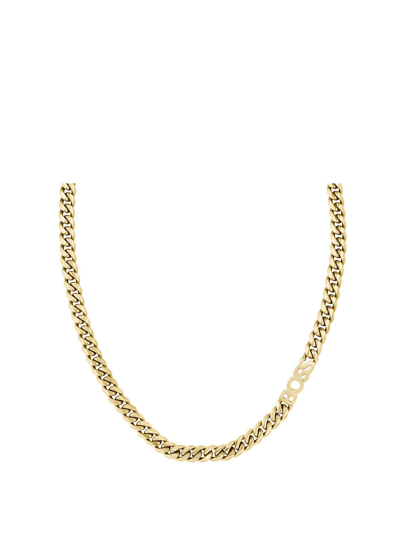 undefined Gents Kassy 8Mm Ip Chain Necklace - Gold