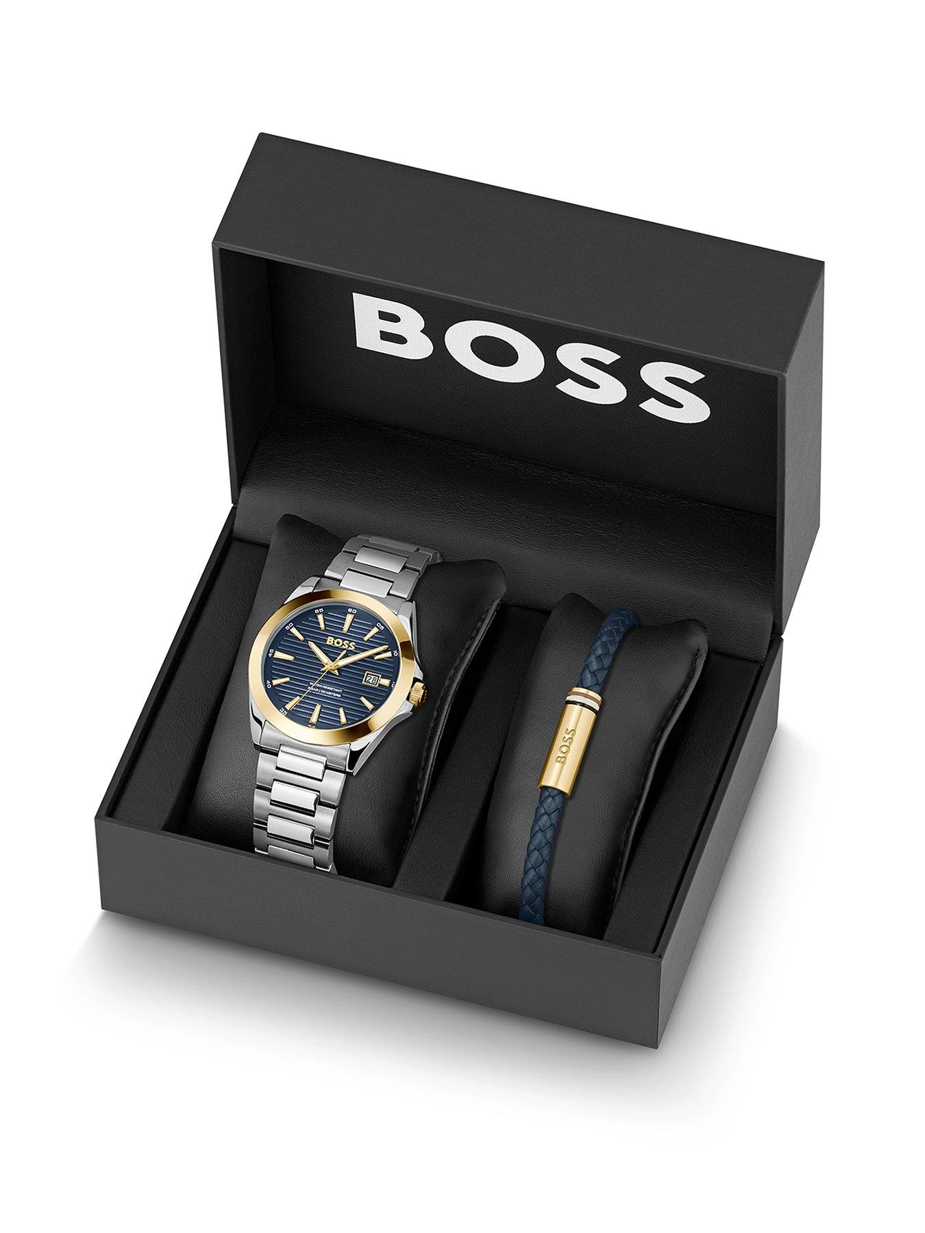 BOSS Gents BOSS Strike A Watch and Bracelet Gift Set