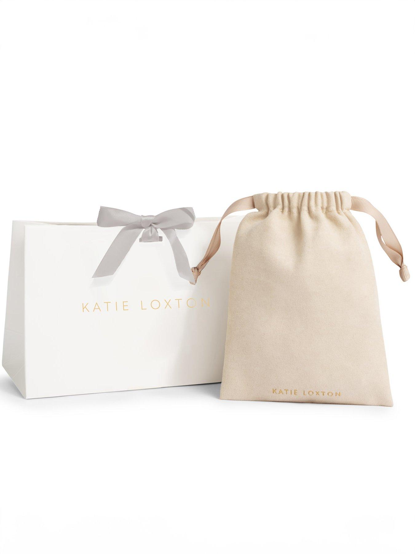 Image 5 of 5 of Katie Loxton BIRTHSTONE HOOP EARRINGS - JANUARY - Garnet - 1.4cm x 0.7cm x 1.5cm